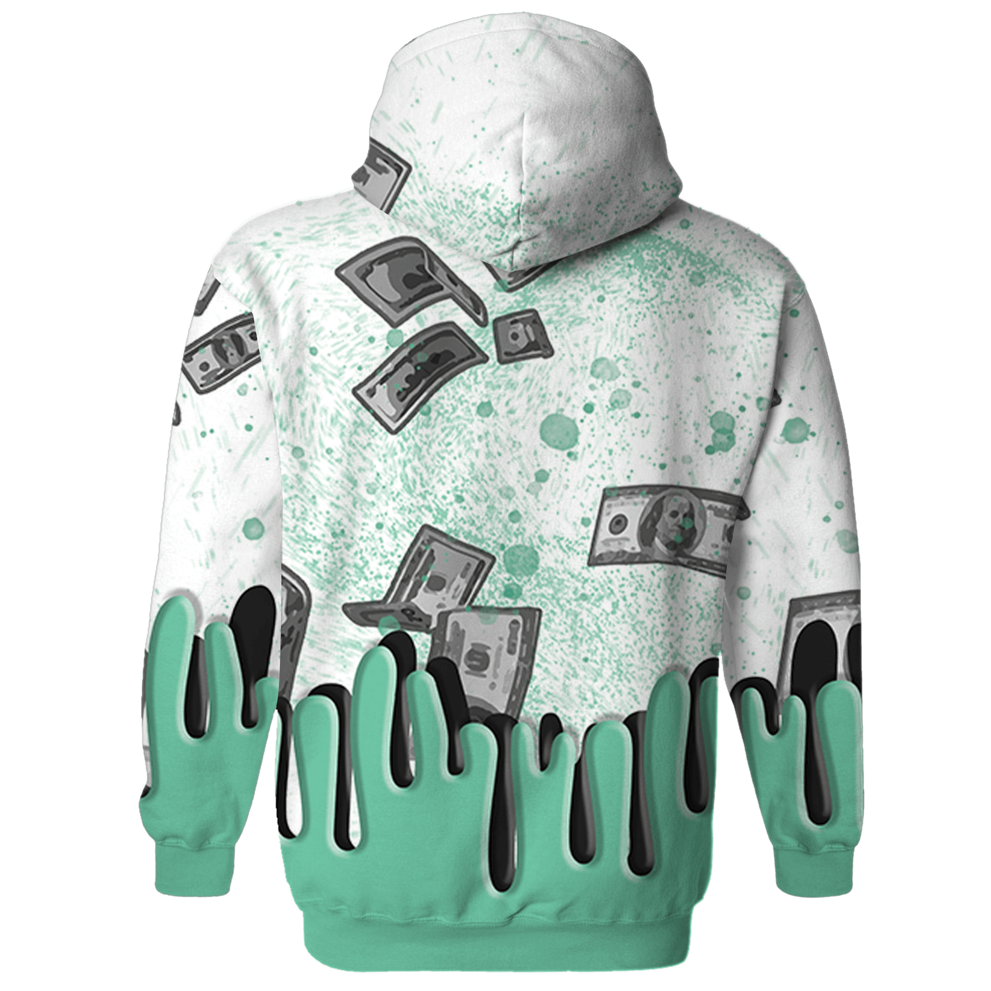 High OG Green Glow 1s Hoodie Match BER Dollar 3D All-Over Print - NastyJamz