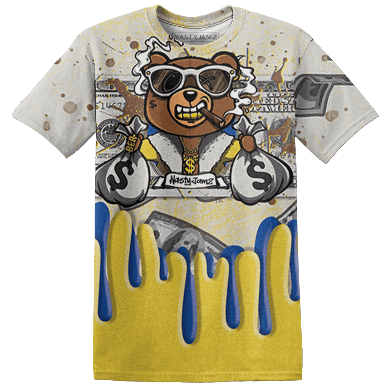 Low OG Canary TVSC 1s T Shirt Match BER Dollar 3D All-Over Print - NastyJamz