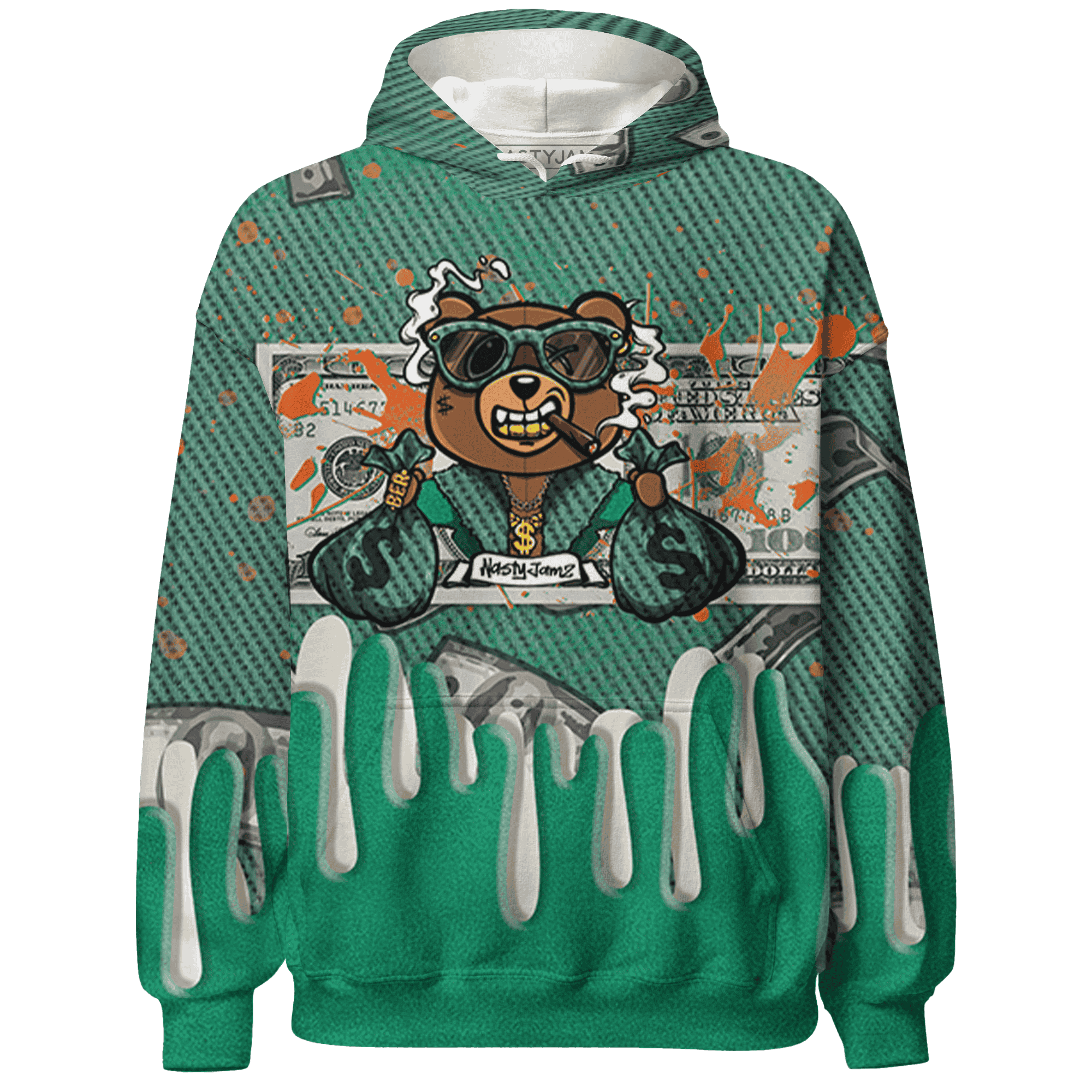 Nina CN Abney 3s Hoodie Match BER Dollar 3D All-Over Print - NastyJamz