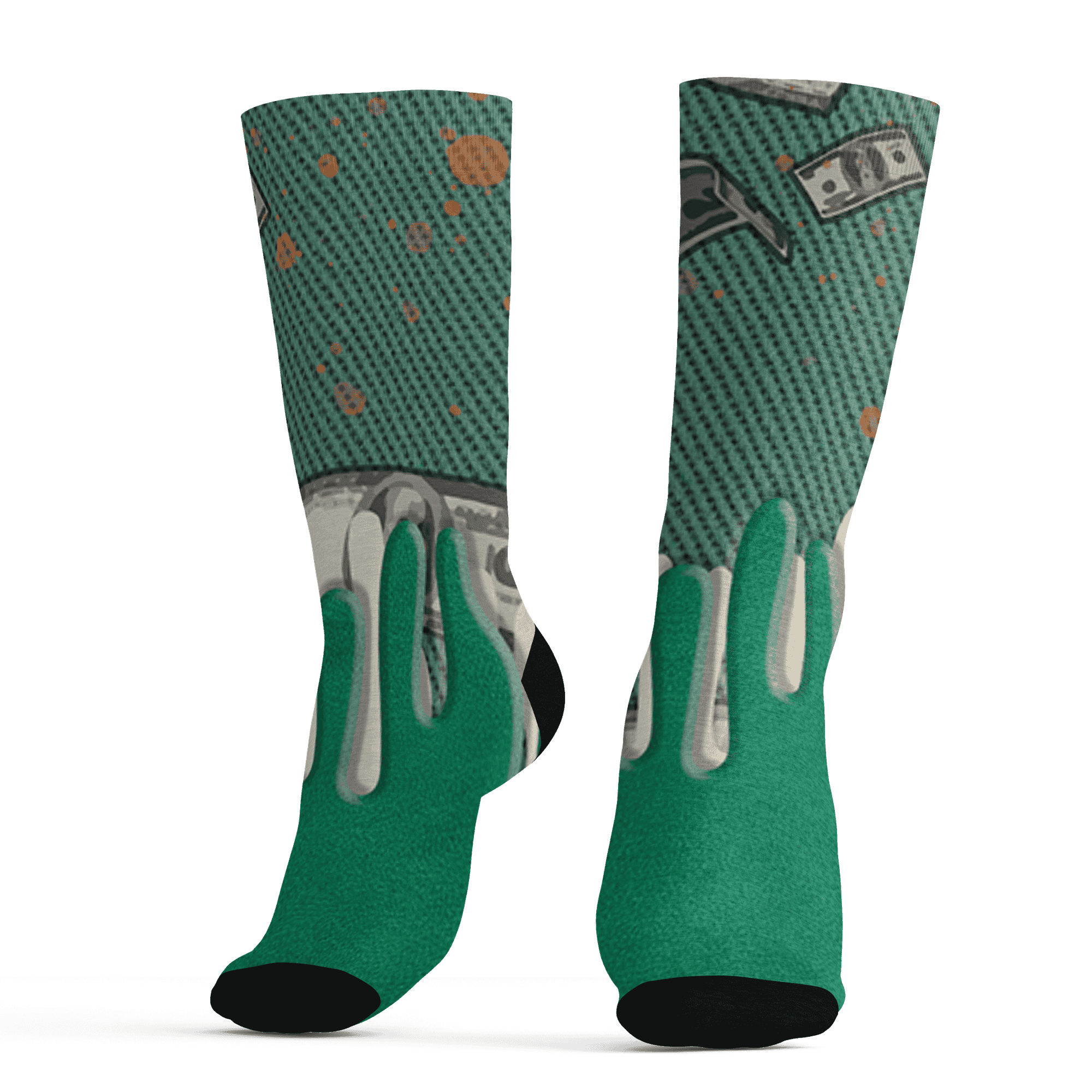 Nina CN Abney 3s Socks Match BER Dollar 3D All-Over Print - NastyJamz