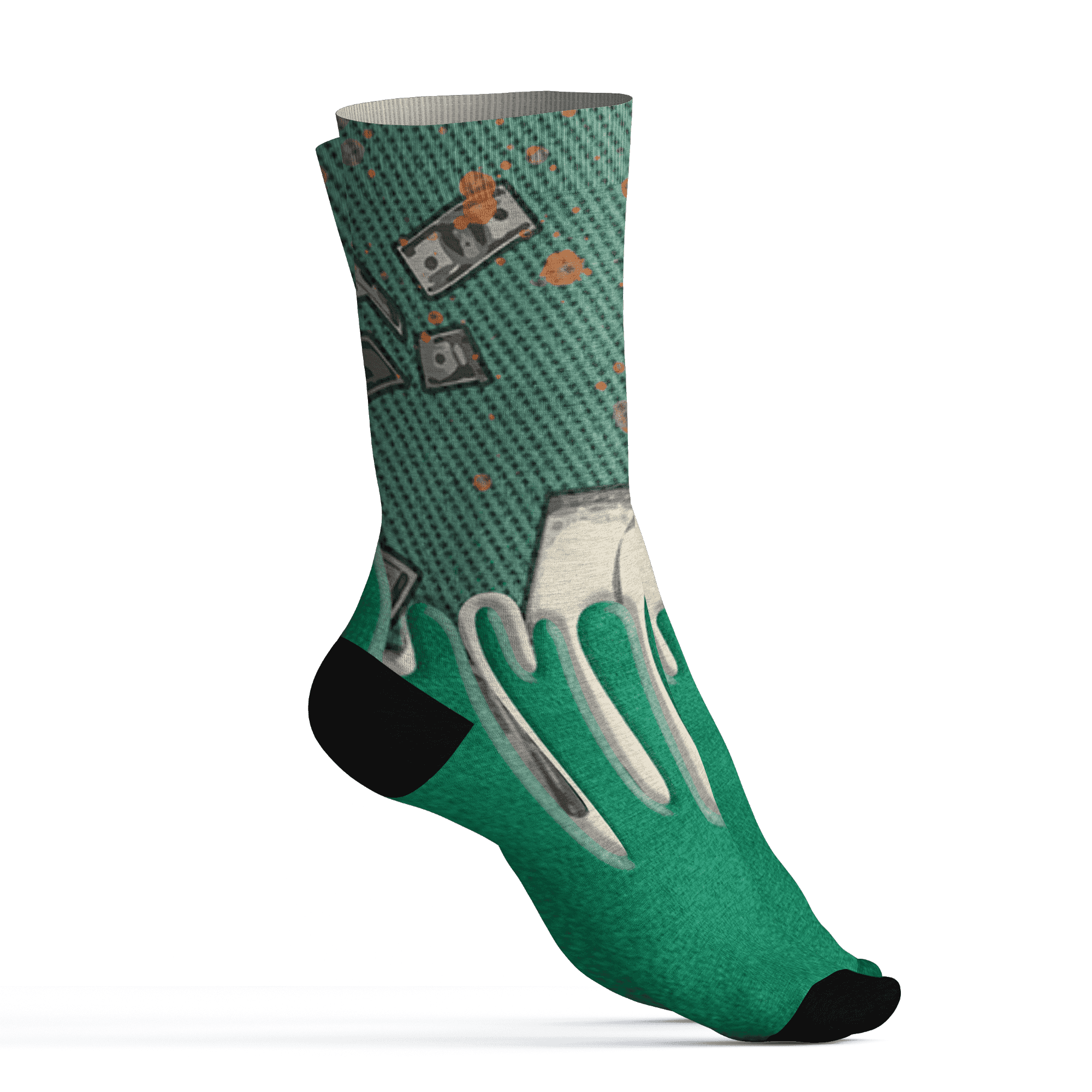 Nina CN Abney 3s Socks Match BER Dollar 3D All-Over Print - NastyJamz