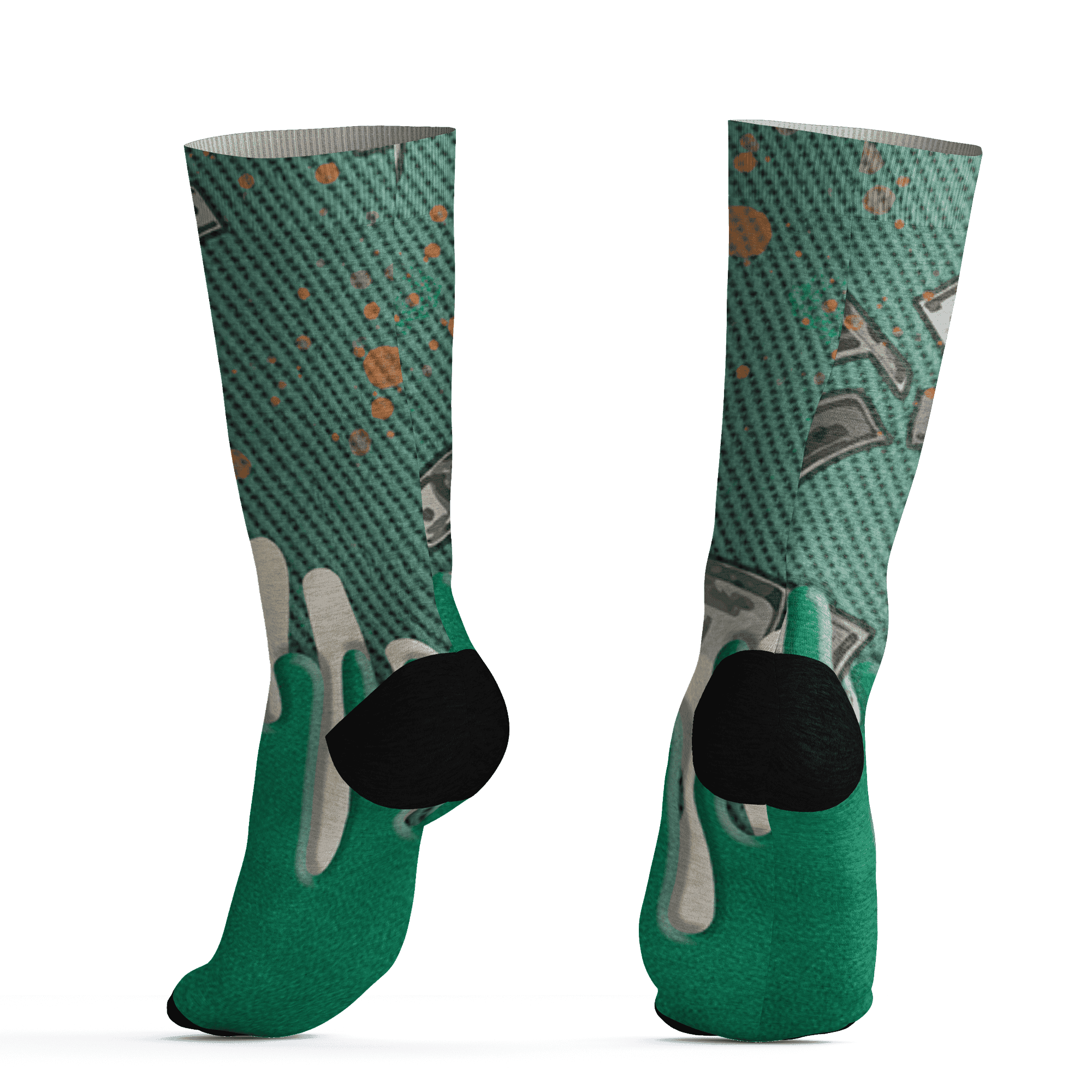 Nina CN Abney 3s Socks Match BER Dollar 3D All-Over Print - NastyJamz