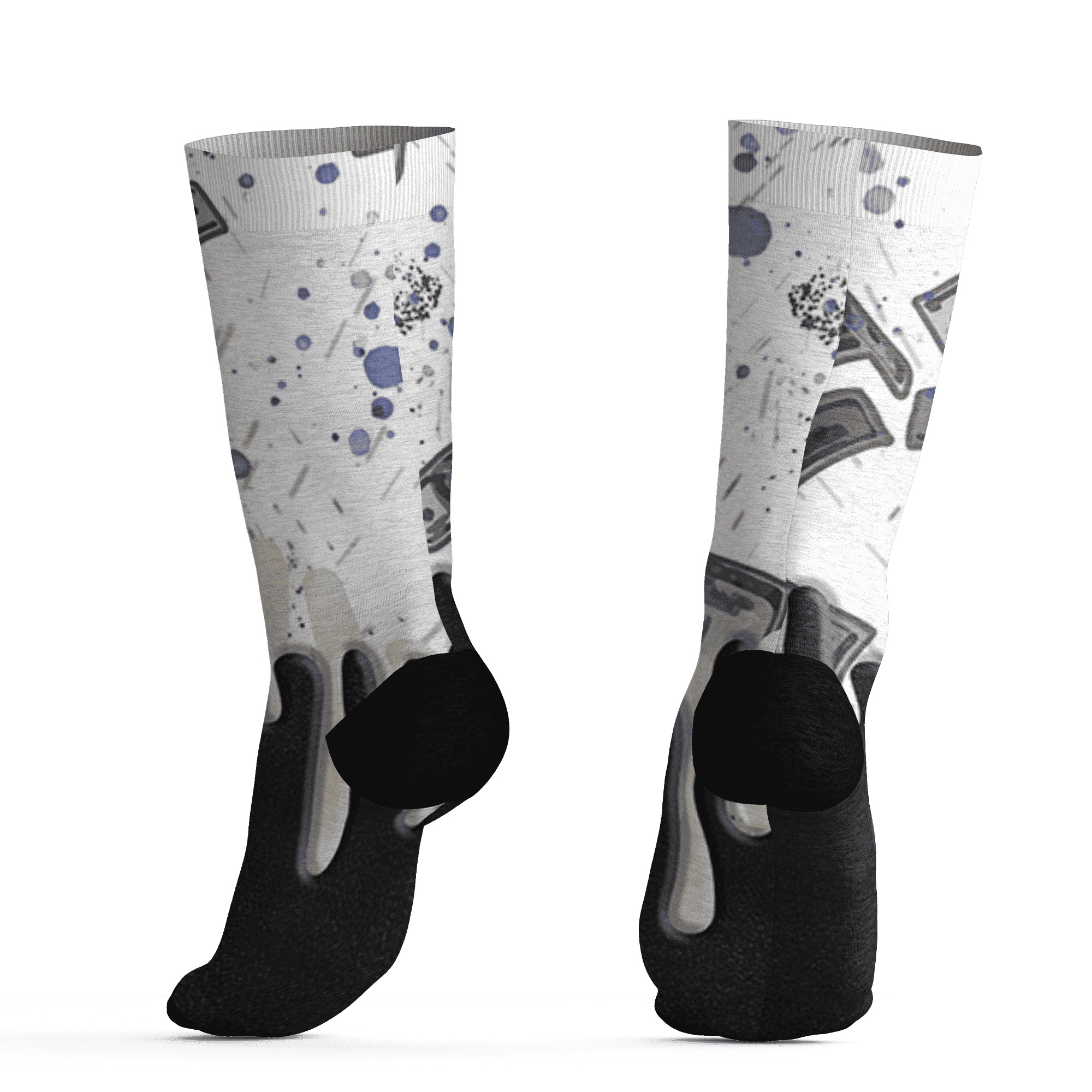 Quaiii 54 3s Socks Match BER Dollar 3D All-Over Print - NastyJamz
