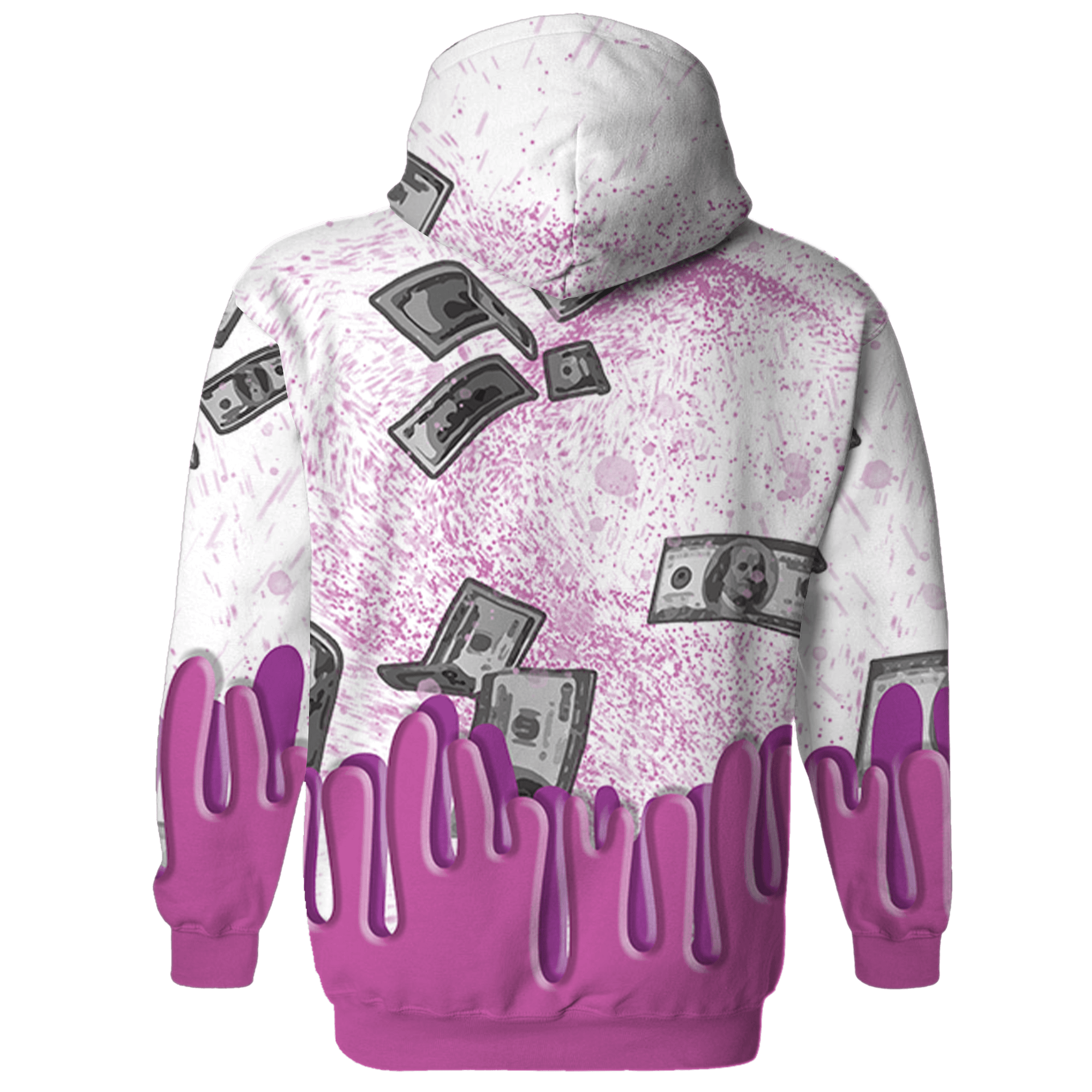 GS Hyper Violet 4s Hoodie Match BER Dollar 3D All-Over Print - NastyJamz