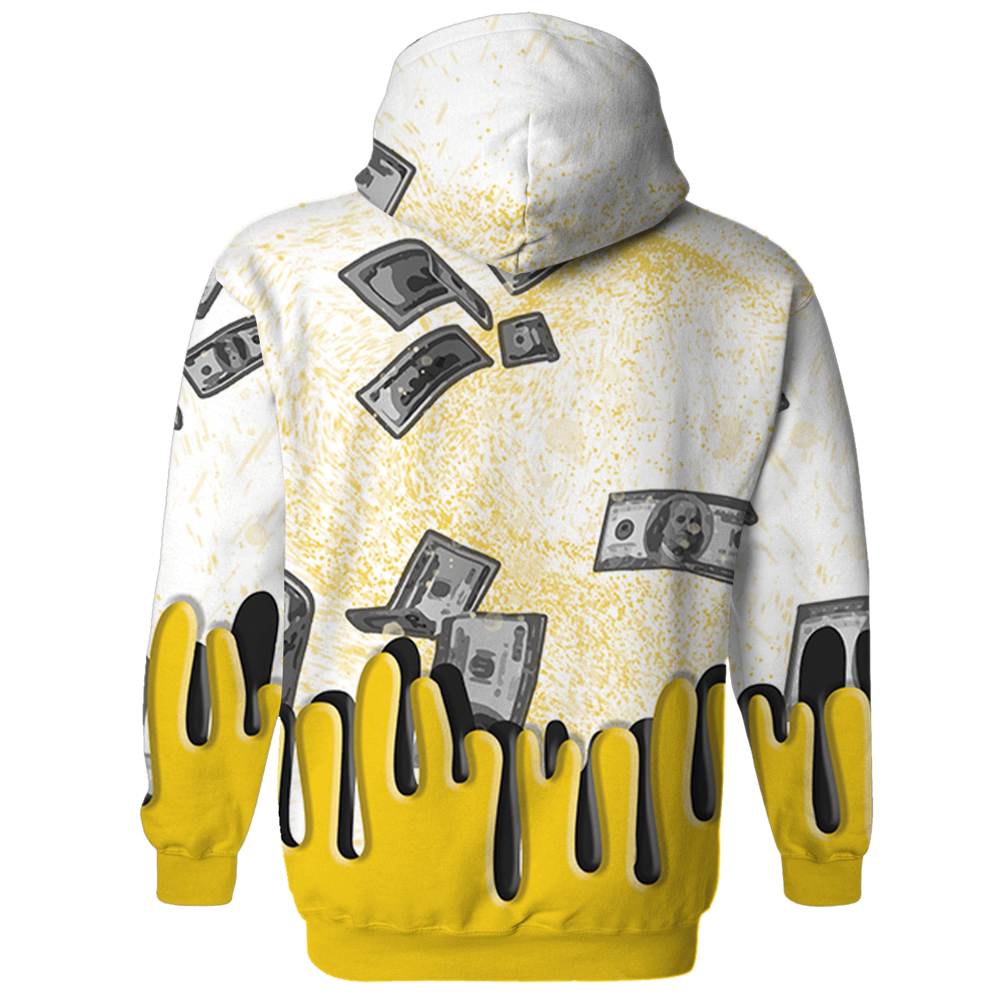 Vivid Sulfur 4s Hoodie Match BER Dollar 3D All-Over Print - NastyJamz