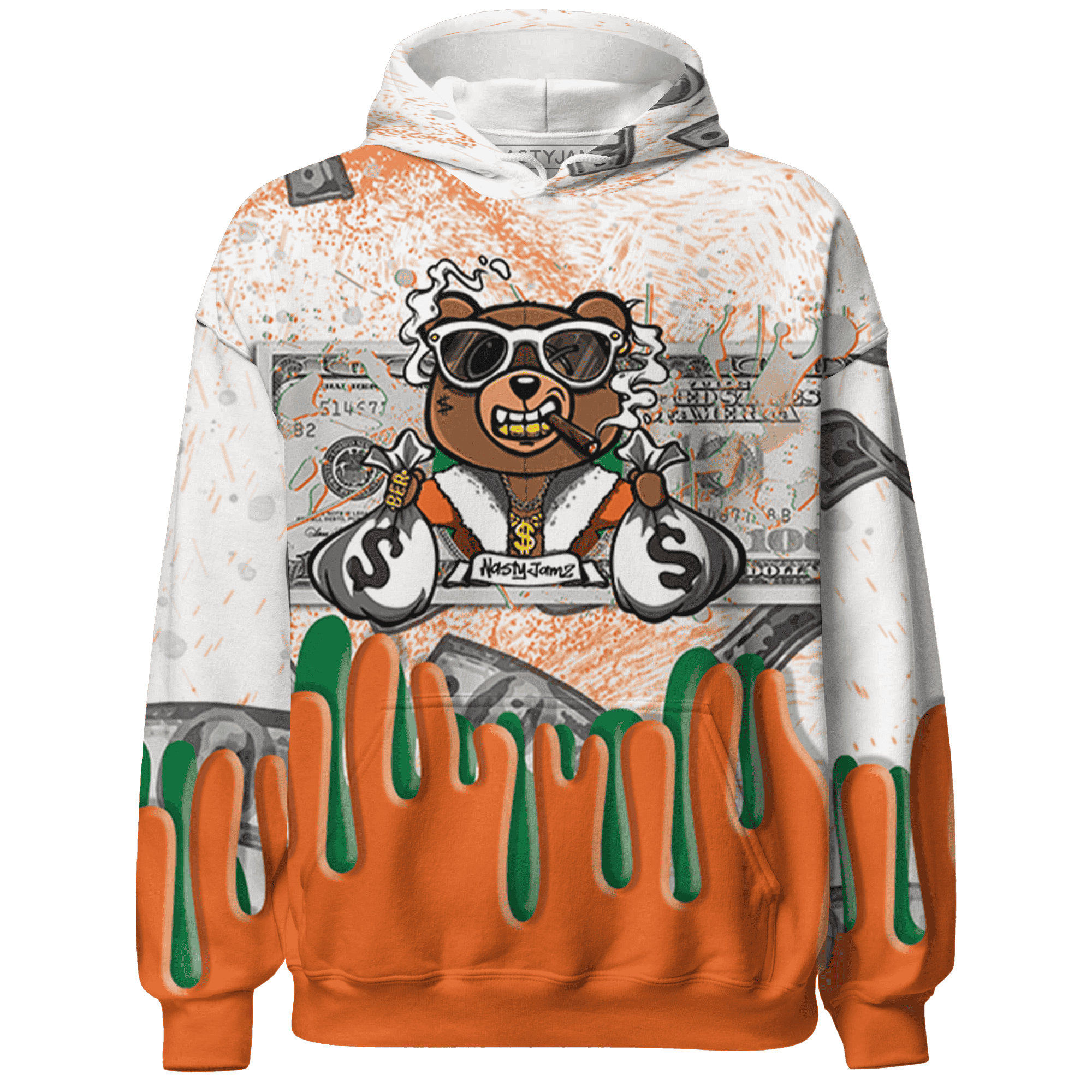 MAM Hurricanes 5s Hoodie Match BER Dollar 3D All-Over Print - NastyJamz