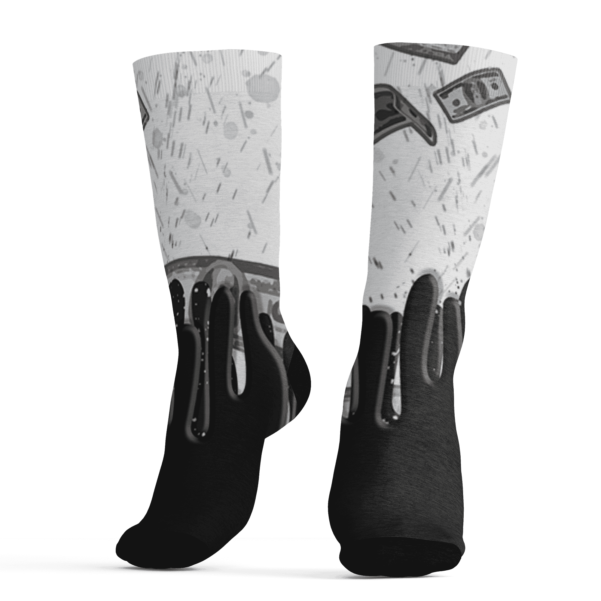 AJ 6 Reverse Oreo Socks Match BER Dollar 3D All-Over Print - NastyJamz