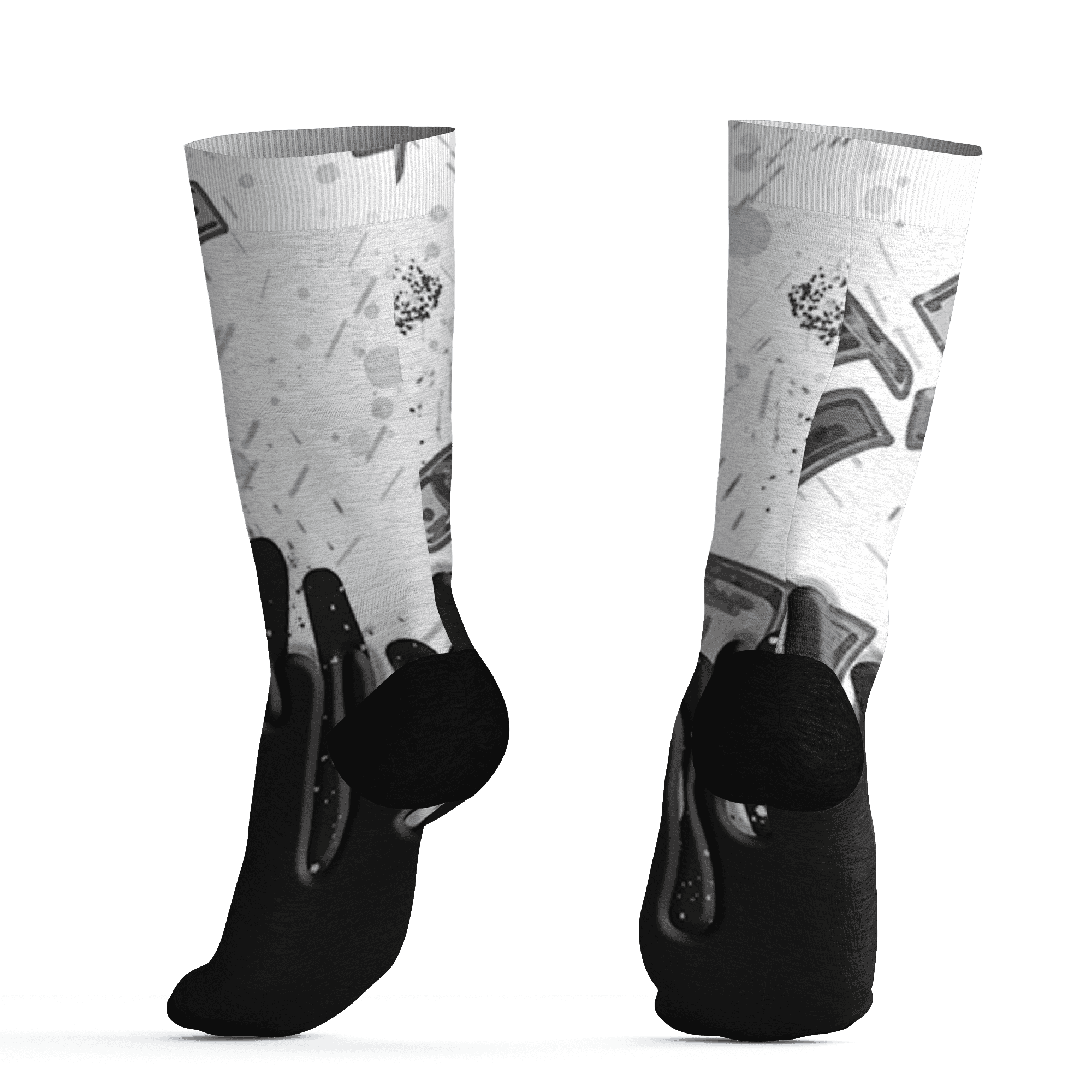 AJ 6 Reverse Oreo Socks Match BER Dollar 3D All-Over Print - NastyJamz