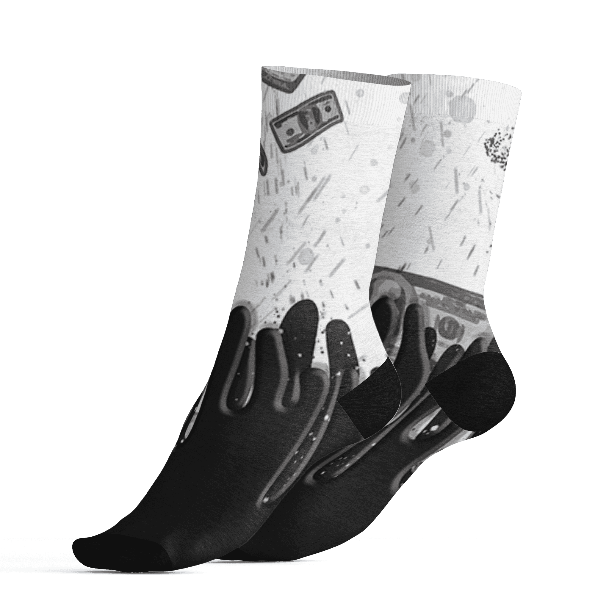 AJ 6 Reverse Oreo Socks Match BER Dollar 3D All-Over Print - NastyJamz