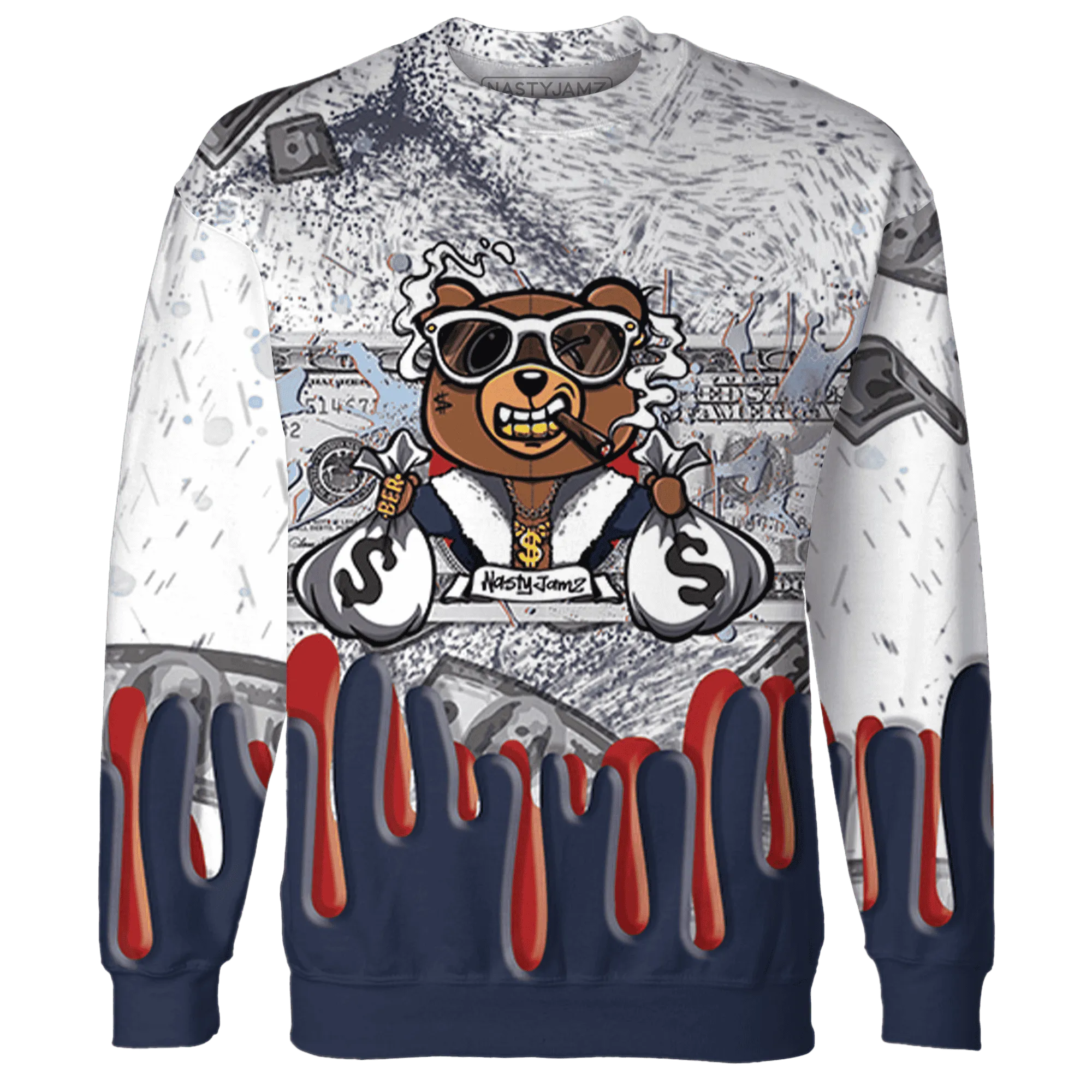 White-Navy-6s-Sweatshirt-Match-BER-Dollar-3D