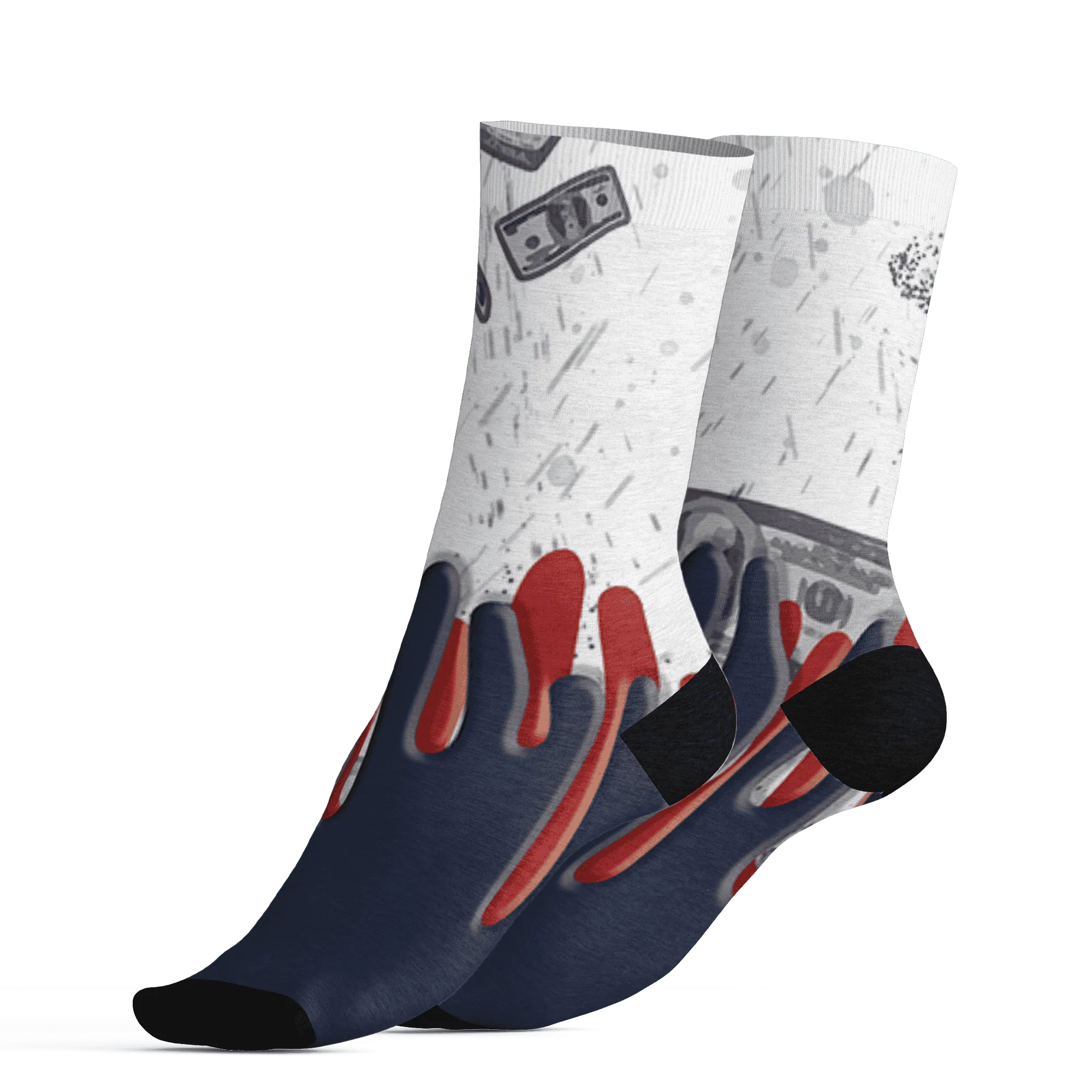 White-Navy-6s-Socks-Match-BER-Dollar-3D