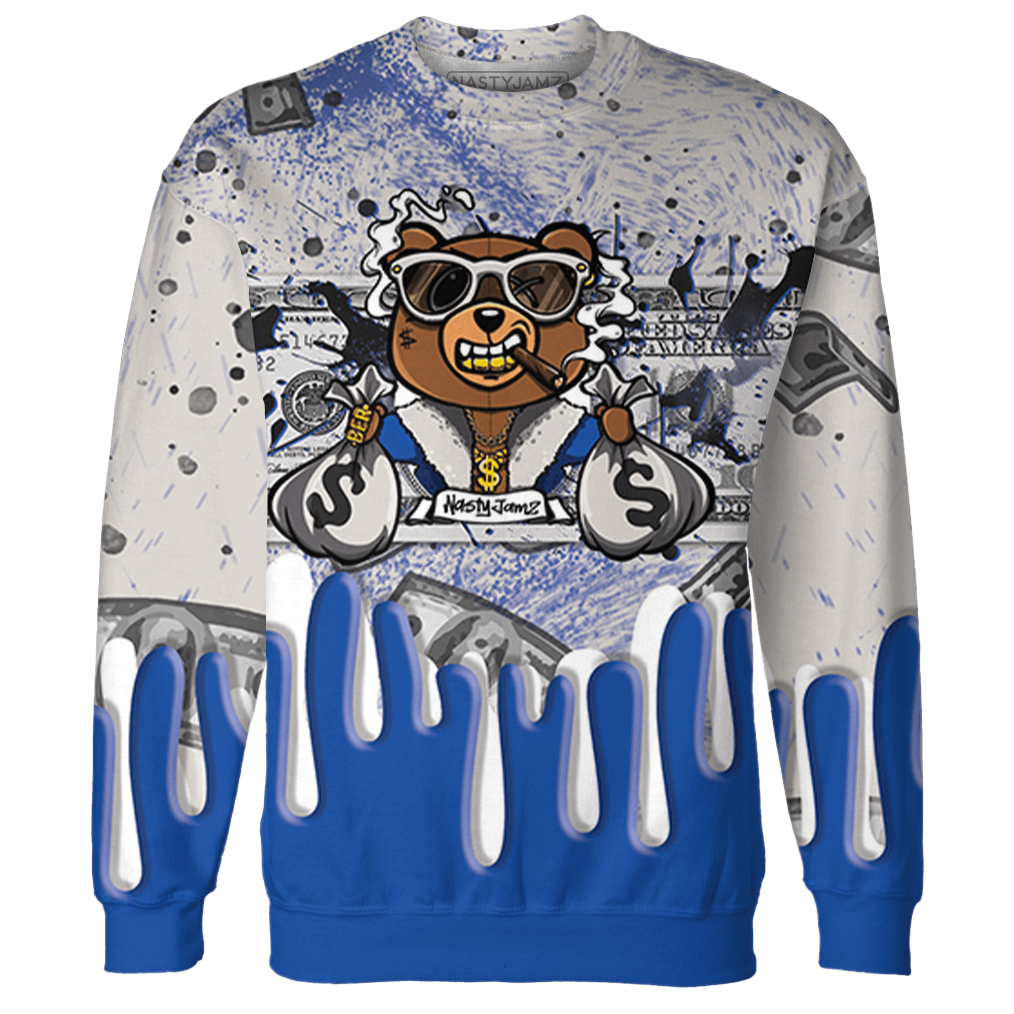 Air Max 1 86 Royal Sweatshirt Match BER Dollar 3D All-Over Print - NastyJamz