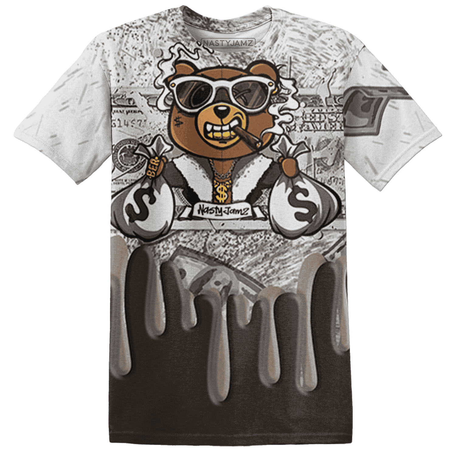 Dunk Low Baroque Brown T Shirt Match BER Dollar 3D All-Over Print - NastyJamz