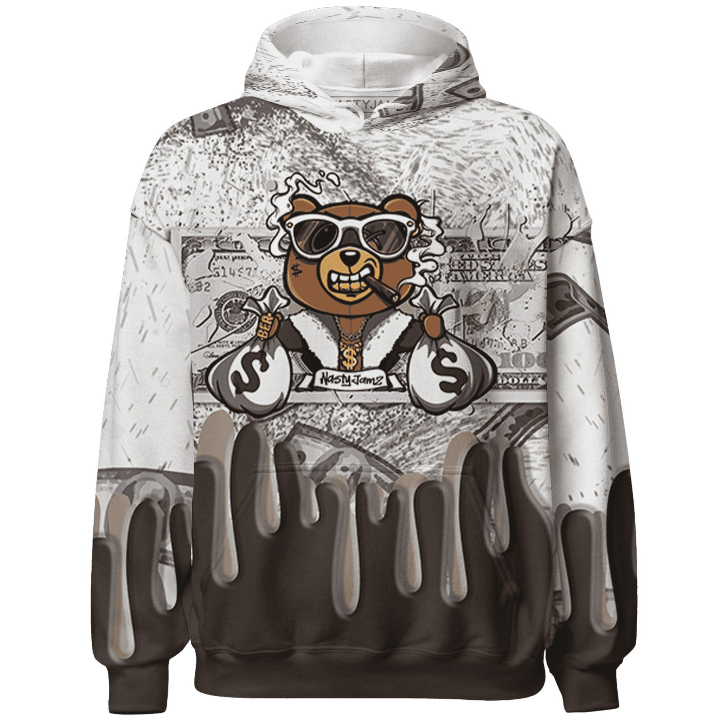 Dunk Low Baroque Brown Hoodie Match BER Dollar 3D All-Over Print - NastyJamz