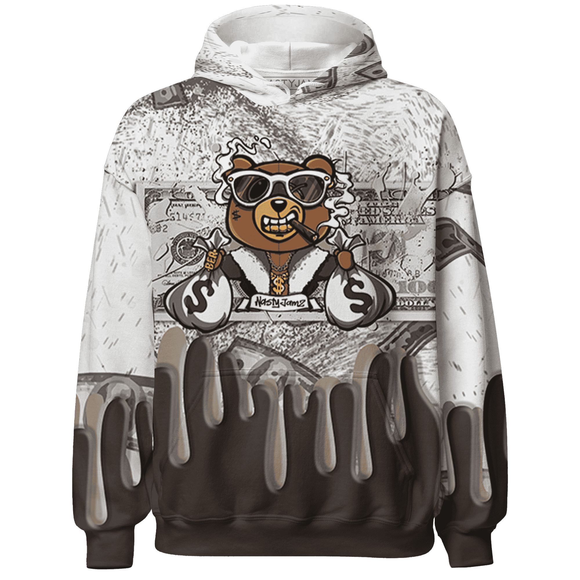 Dunk Low Baroque Brown Hoodie Match BER Dollar 3D All-Over Print - NastyJamz