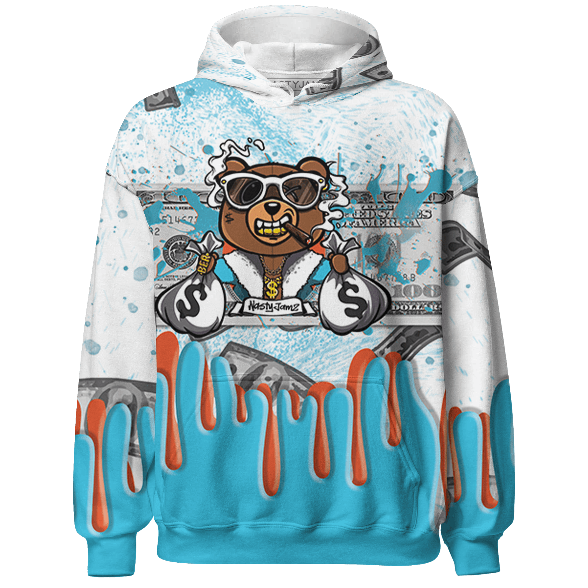 Dunk Low Dolphins Hoodie Match BER Dollar 3D All-Over Print - NastyJamz