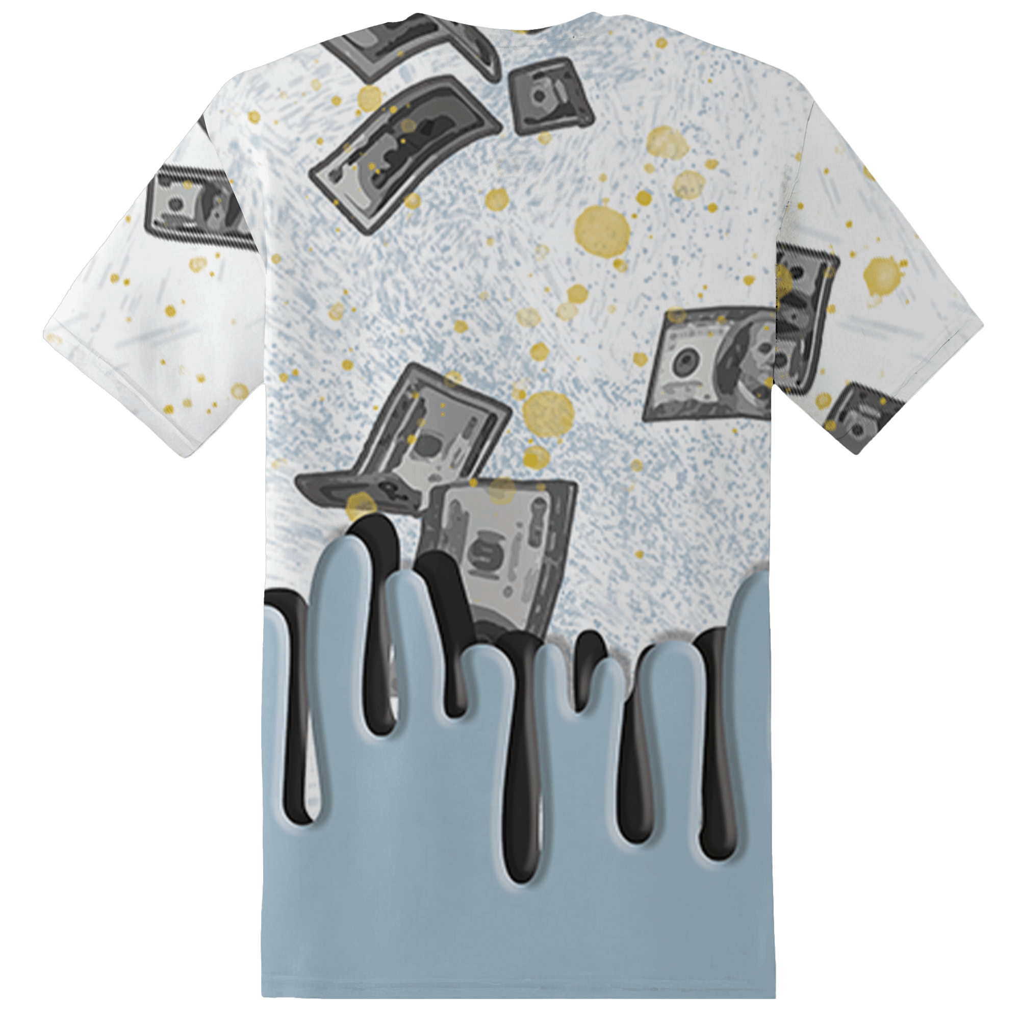 Blue Grey 13s T Shirt Match BER Dollar 3D All-Over Print - NastyJamz