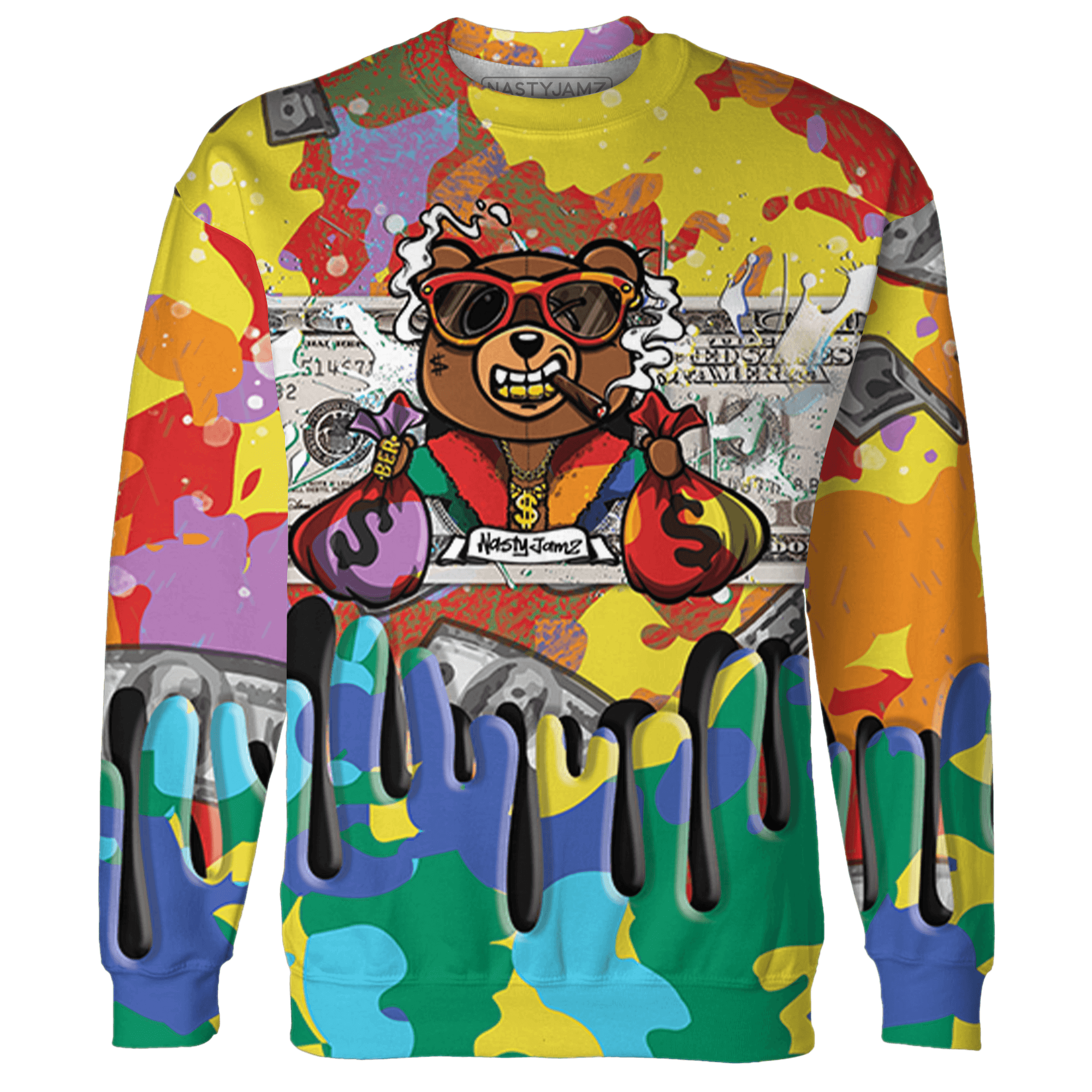 Mid GS Six Championships 1s Sweatshirt Match BER Dollar 3D All-Over Print - NastyJamz