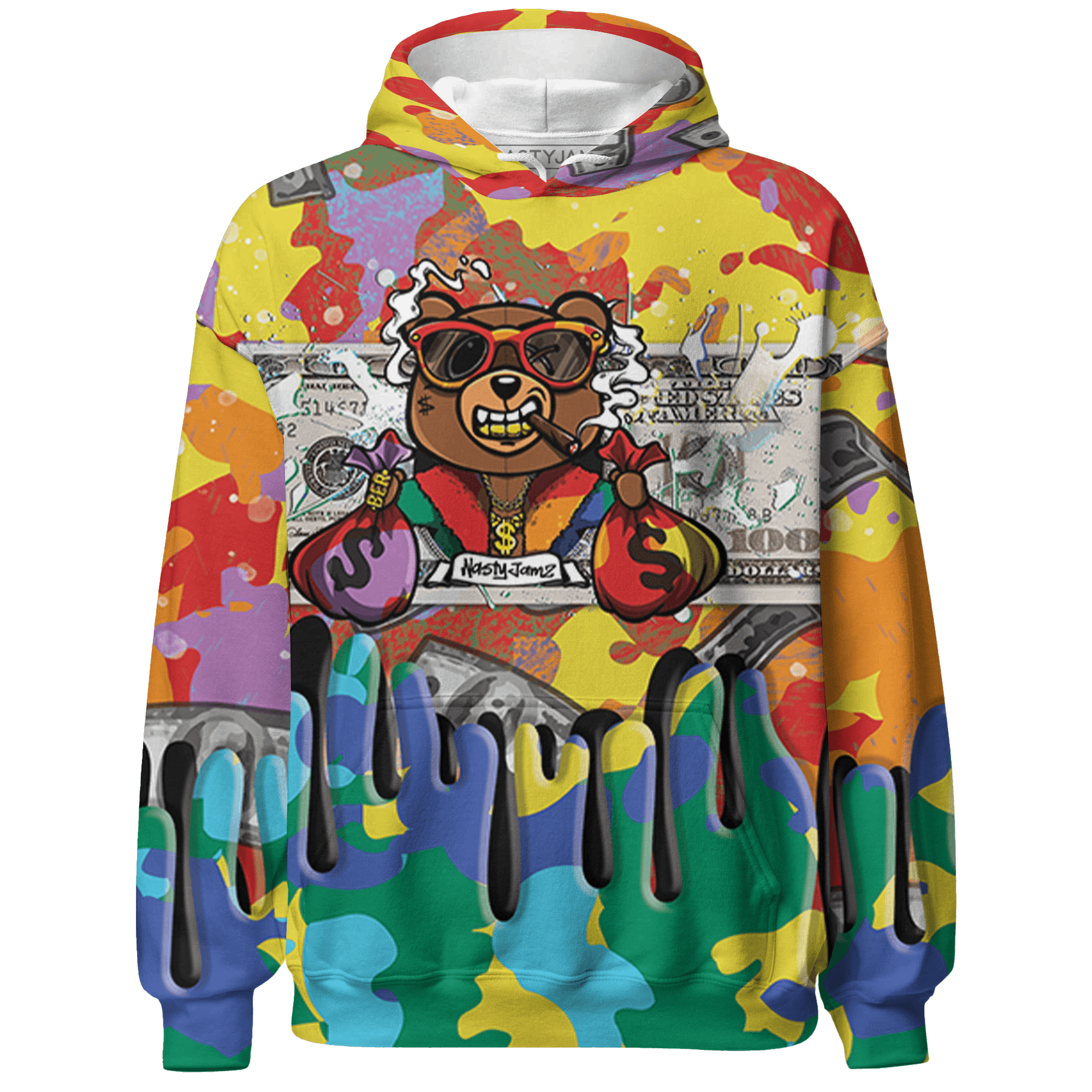 Mid GS Six Championships 1s Hoodie Match BER Dollar 3D All-Over Print - NastyJamz