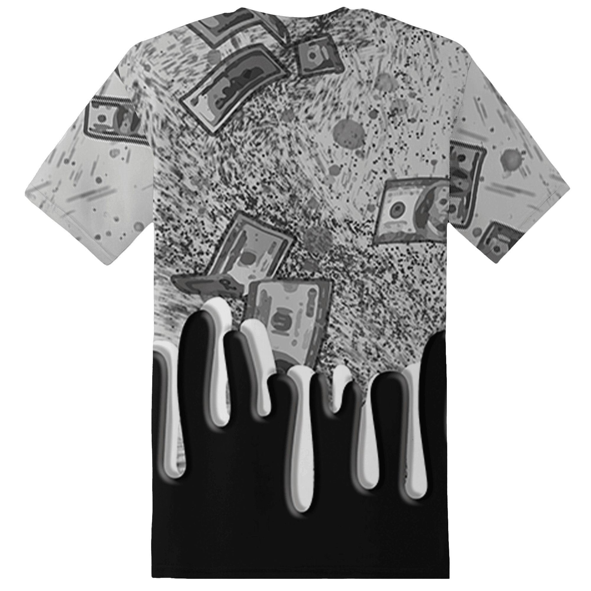 Retro High OG Black White 1s T Shirt Match BER Dollar 3D All-Over Print - NastyJamz