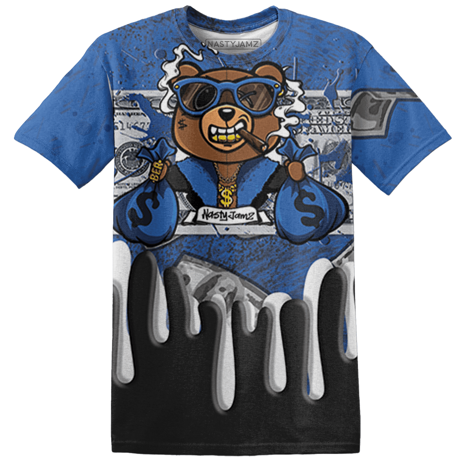 Royal Reimagined 1s T Shirt Match BER Dollar 3D All-Over Print - NastyJamz