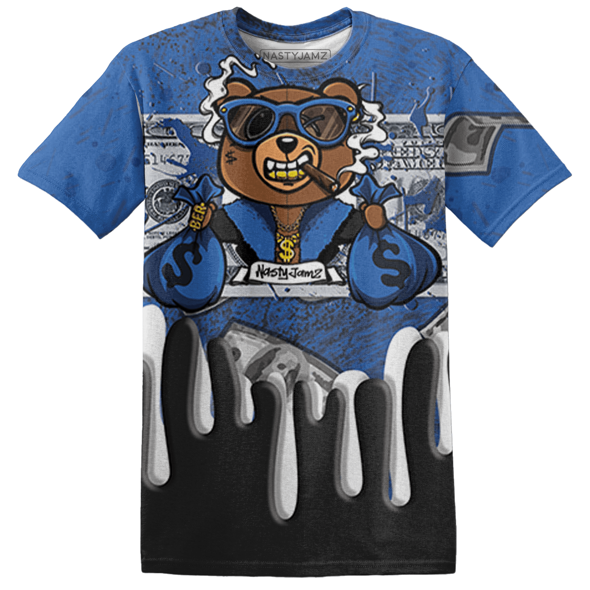 Royal Reimagined 1s T Shirt Match BER Dollar 3D All-Over Print - NastyJamz