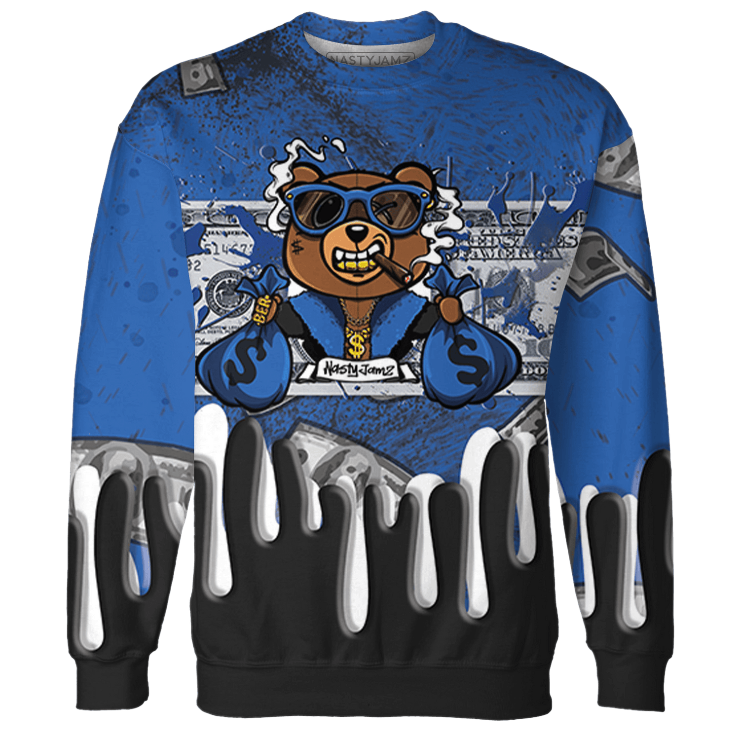 Royal Reimagined 1s Sweatshirt Match BER Dollar 3D All-Over Print - NastyJamz