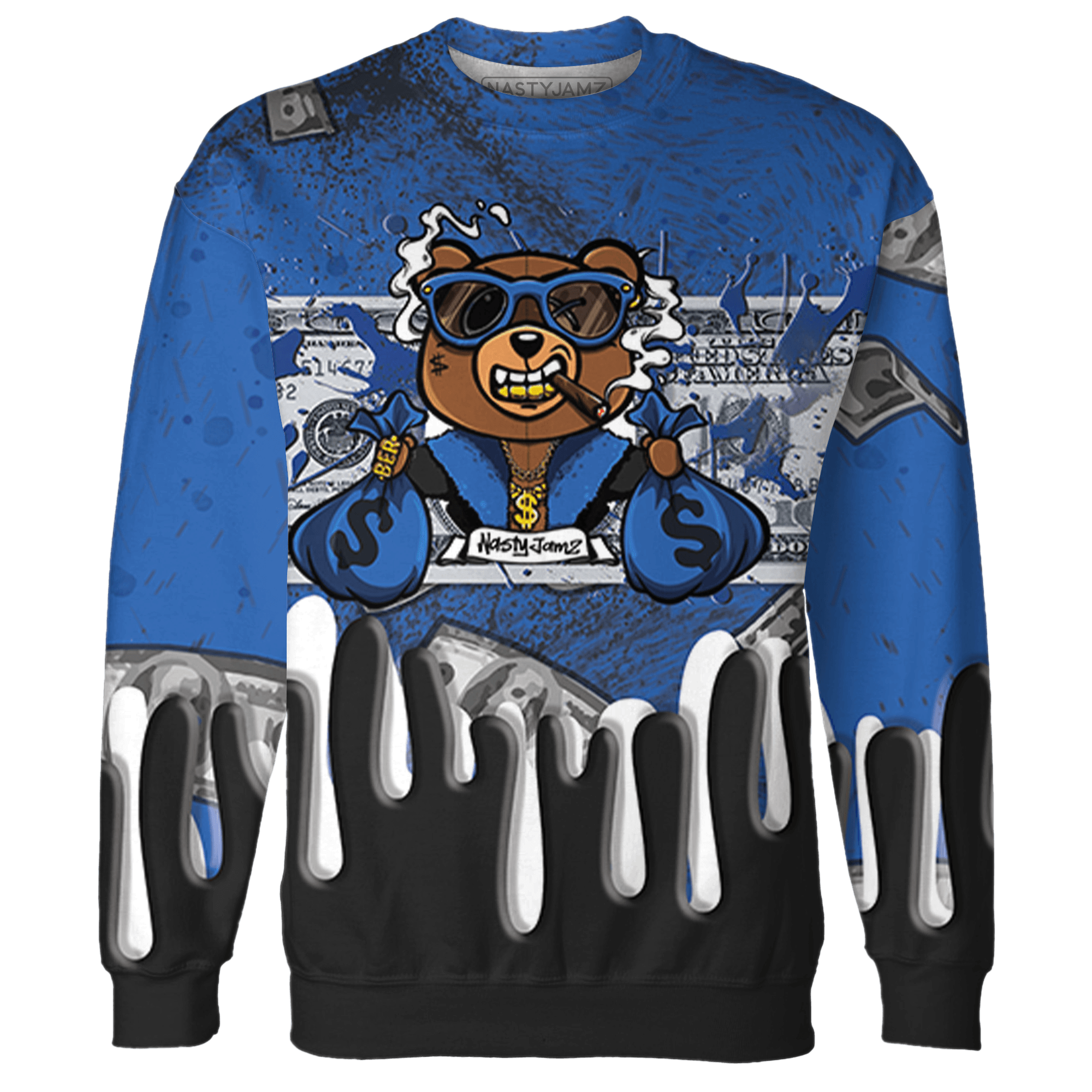 Royal Reimagined 1s Sweatshirt Match BER Dollar 3D All-Over Print - NastyJamz