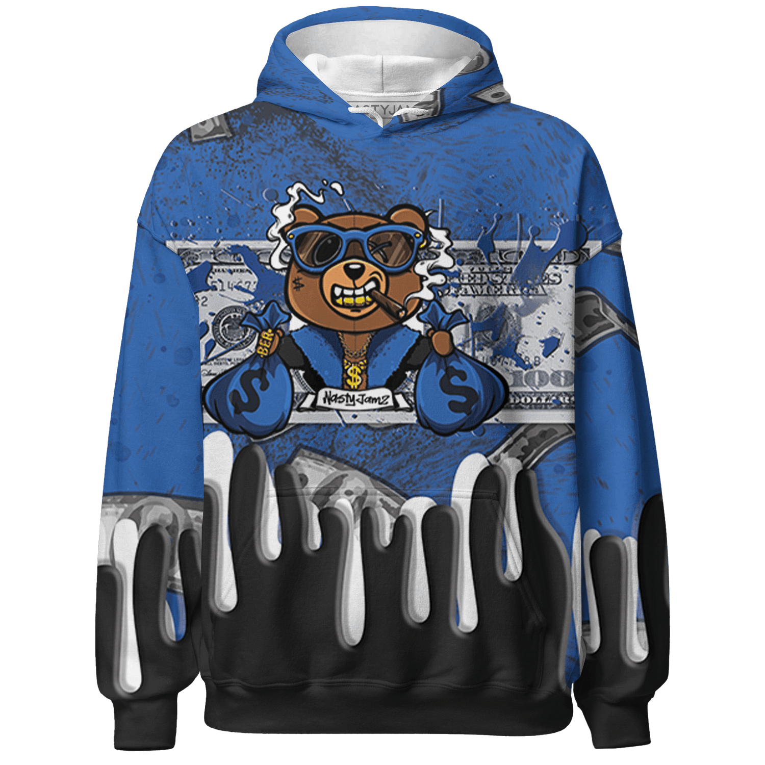Royal Reimagined 1s Hoodie Match BER Dollar 3D All-Over Print - NastyJamz