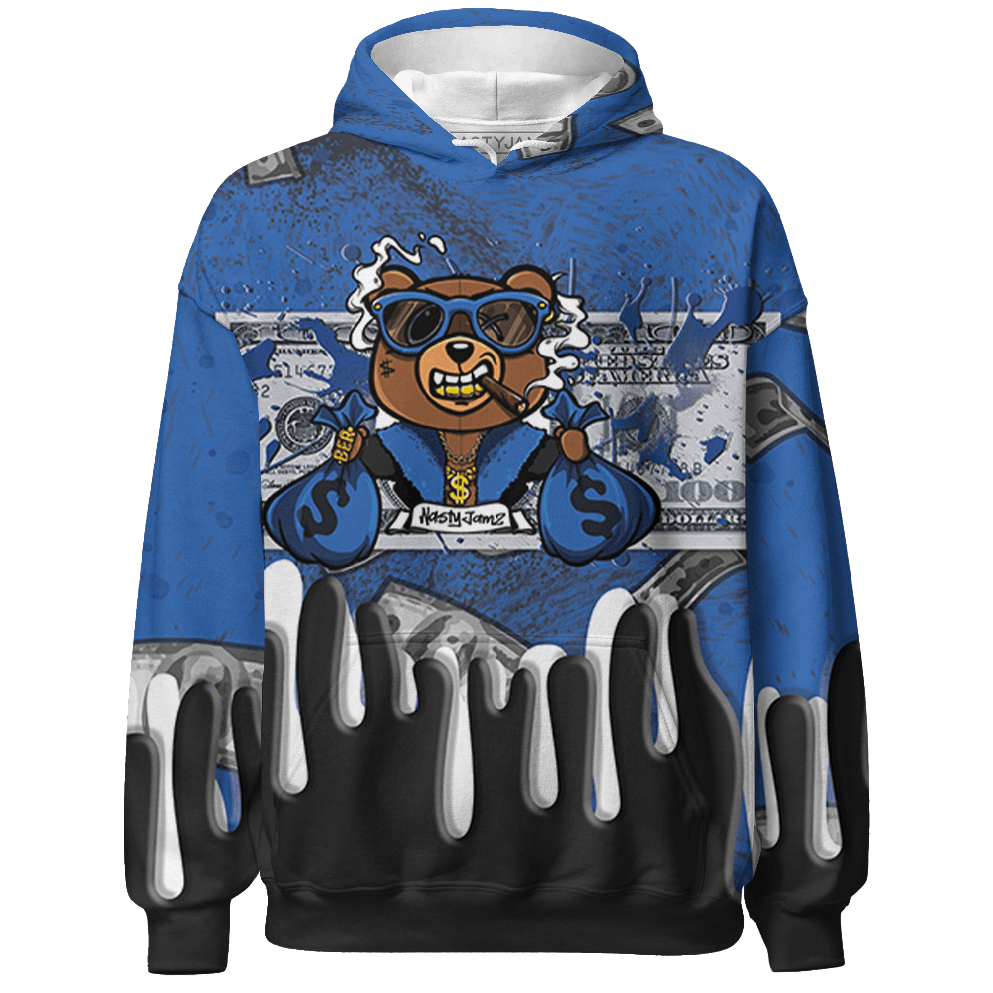 Royal Reimagined 1s Hoodie Match BER Dollar 3D All-Over Print - NastyJamz