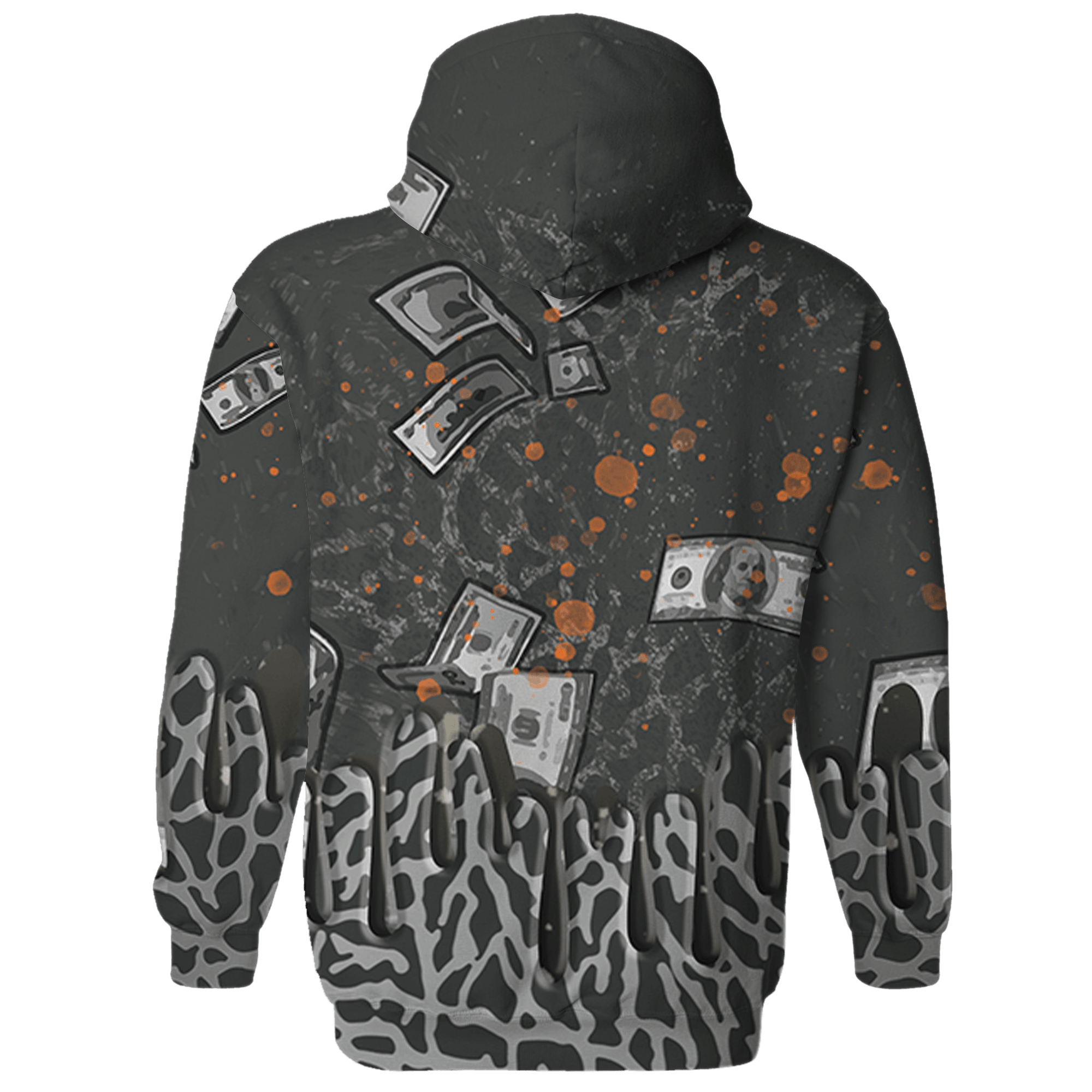 Fear Pack 3s Hoodie Match BER Dollar 3D All-Over Print - NastyJamz