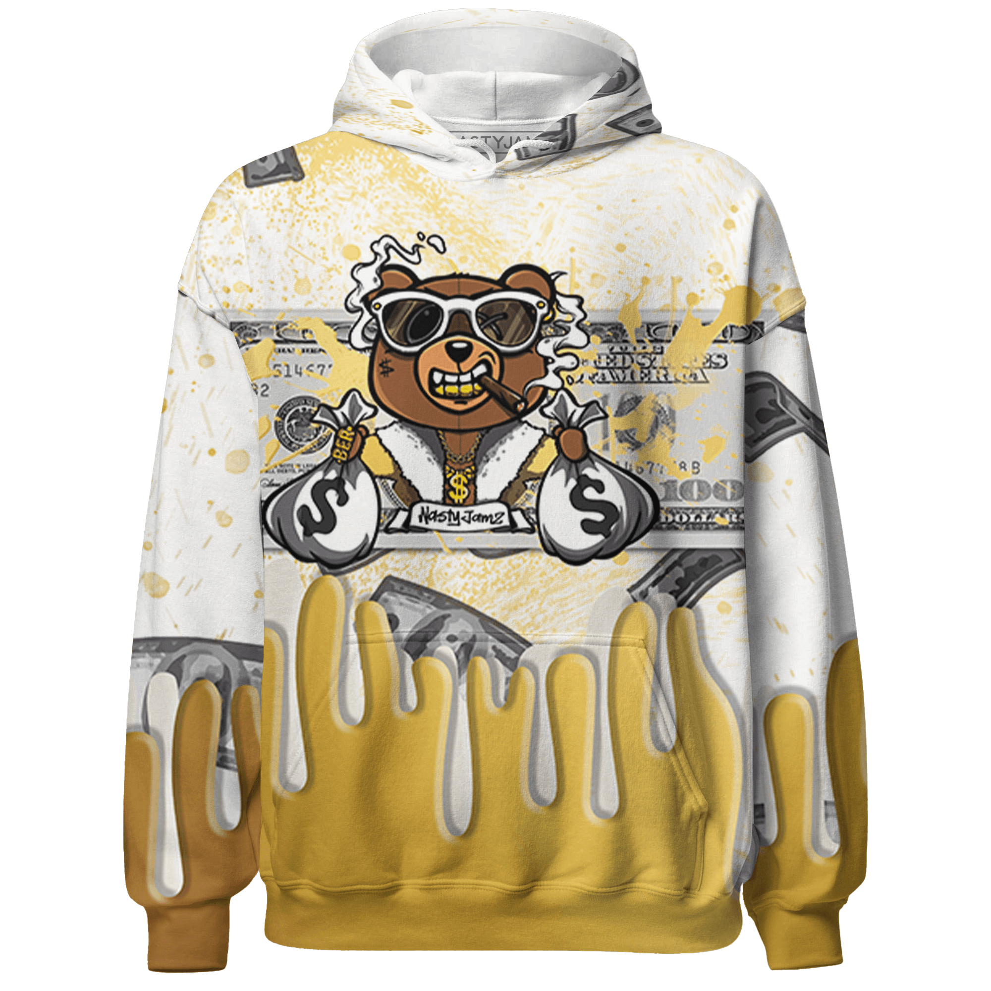 Sail 4s Hoodie Match BER Dollar 3D All-Over Print - NastyJamz