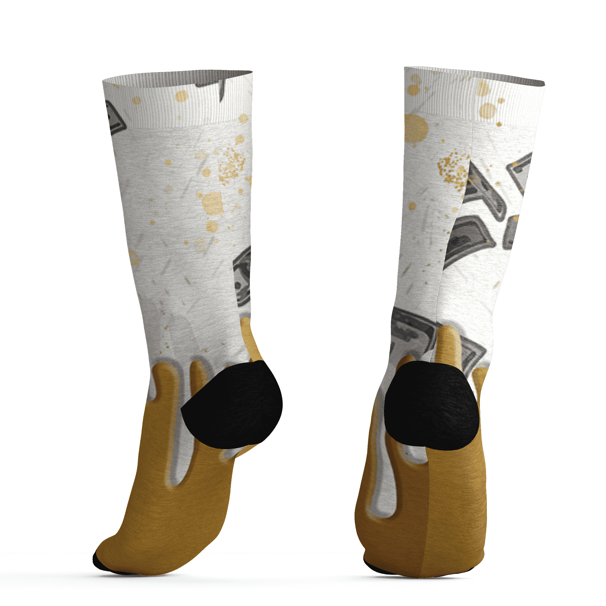 Sail 4s Socks Match BER Dollar 3D All-Over Print - NastyJamz