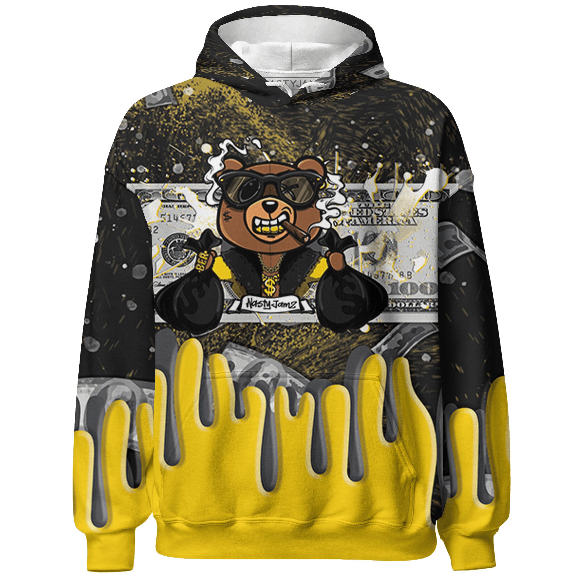 Thunder 4s Hoodie Match BER Dollar 3D All-Over Print - NastyJamz