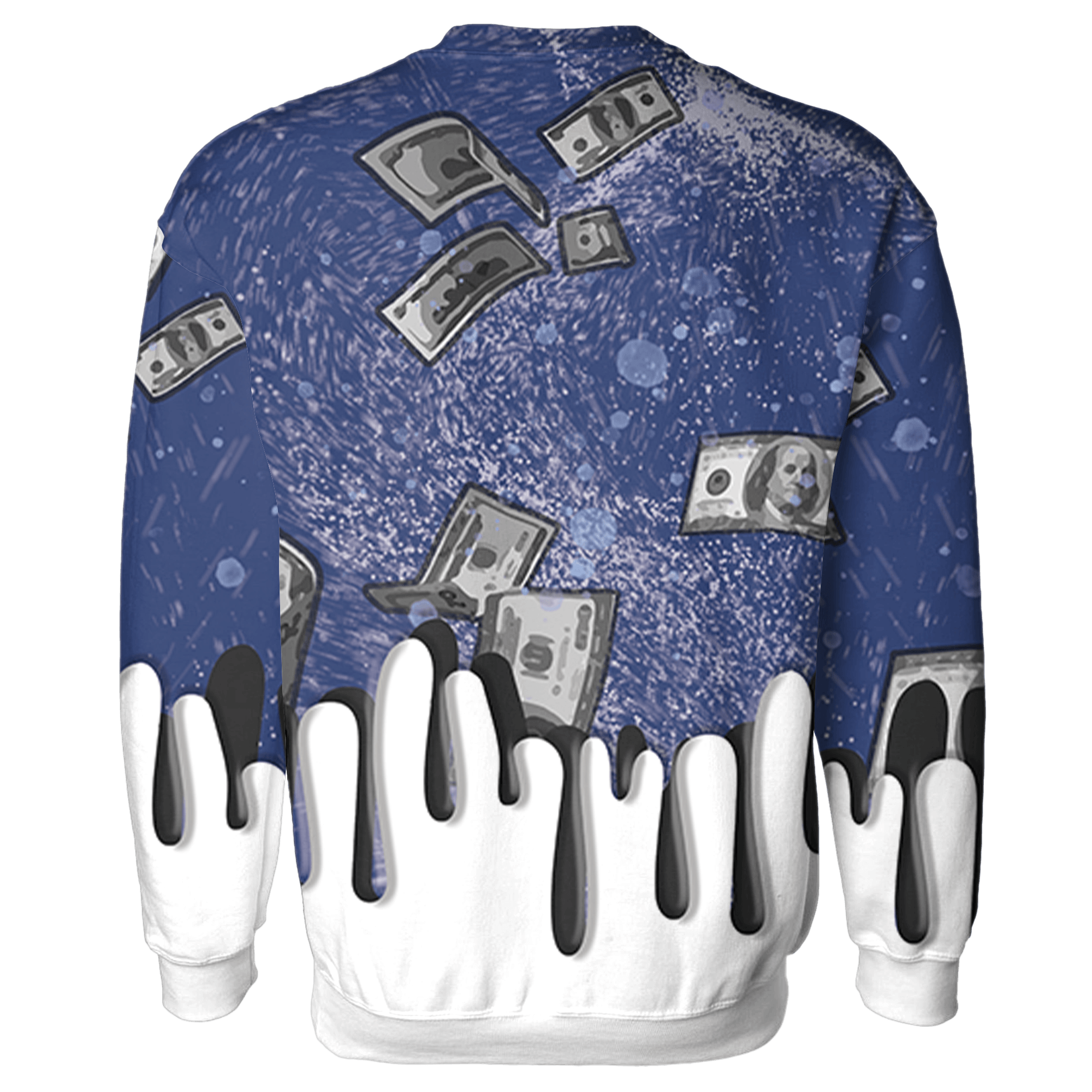 Midnight Navy 5s Sweatshirt Match BER Dollar 3D All-Over Print - NastyJamz