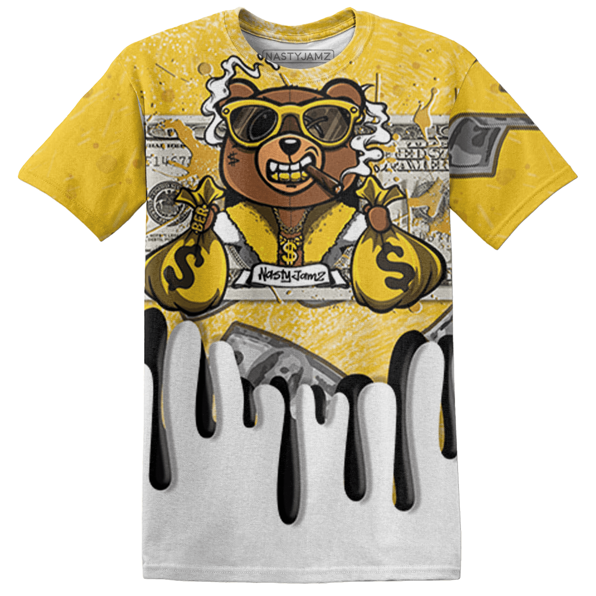 Yellow Ochre 6s T Shirt Match BER Dollar 3D All-Over Print - NastyJamz