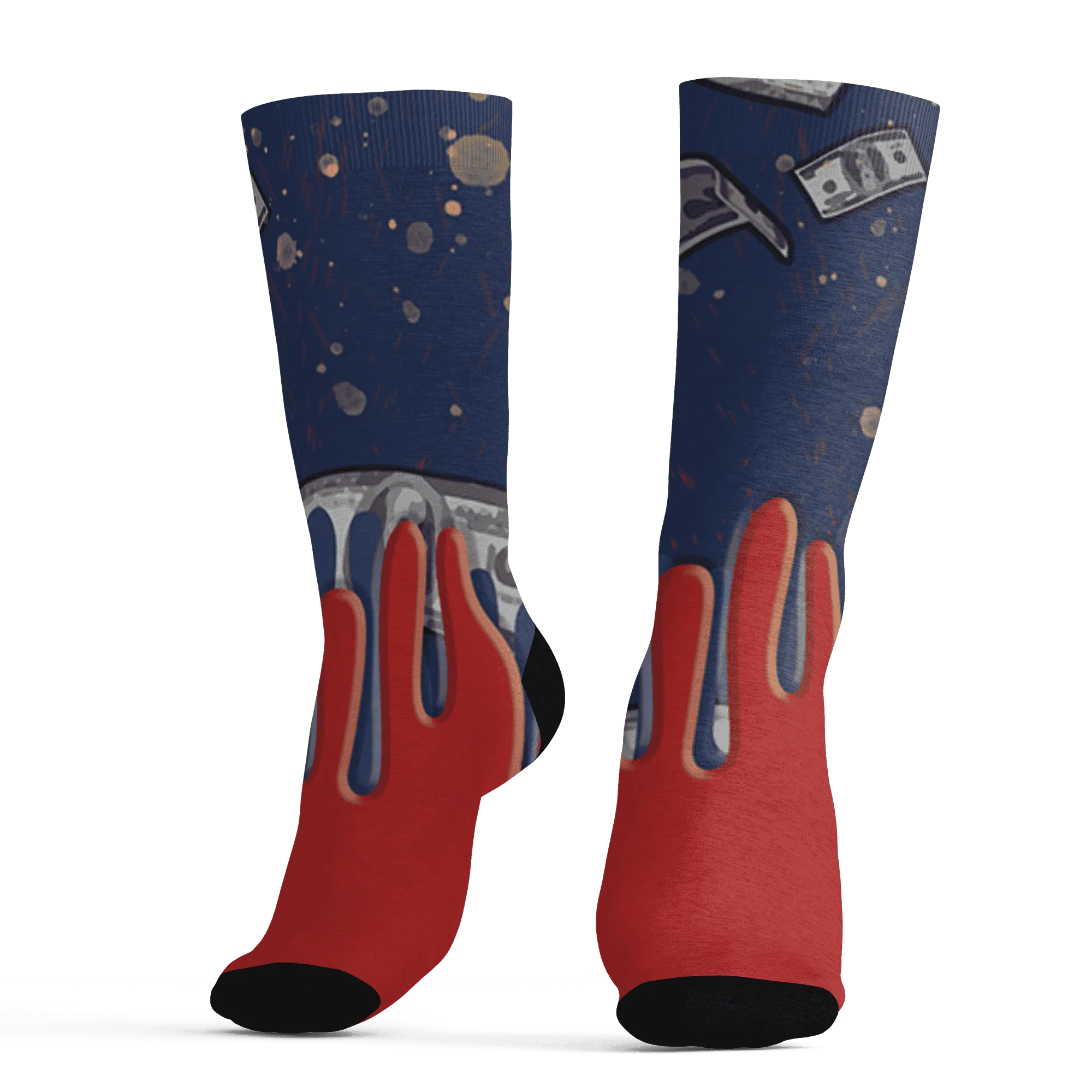 VaporMax-Air-Plus-Midnight-Navy-Gold-Black-Socks-Match-BER-Dollar-3D