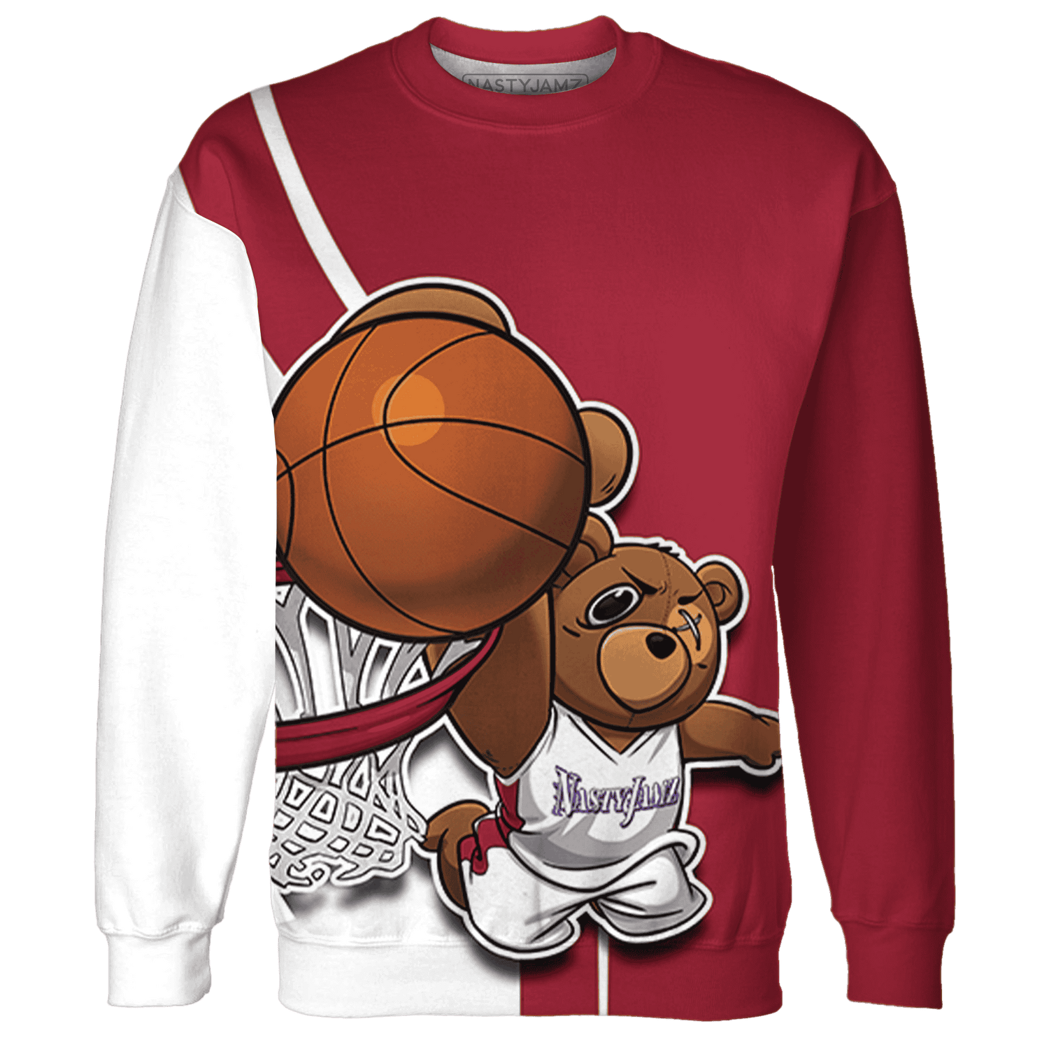 High 85 Metallic Burgundy 1s Sweatshirt Match BER Dunk - NastyJamz