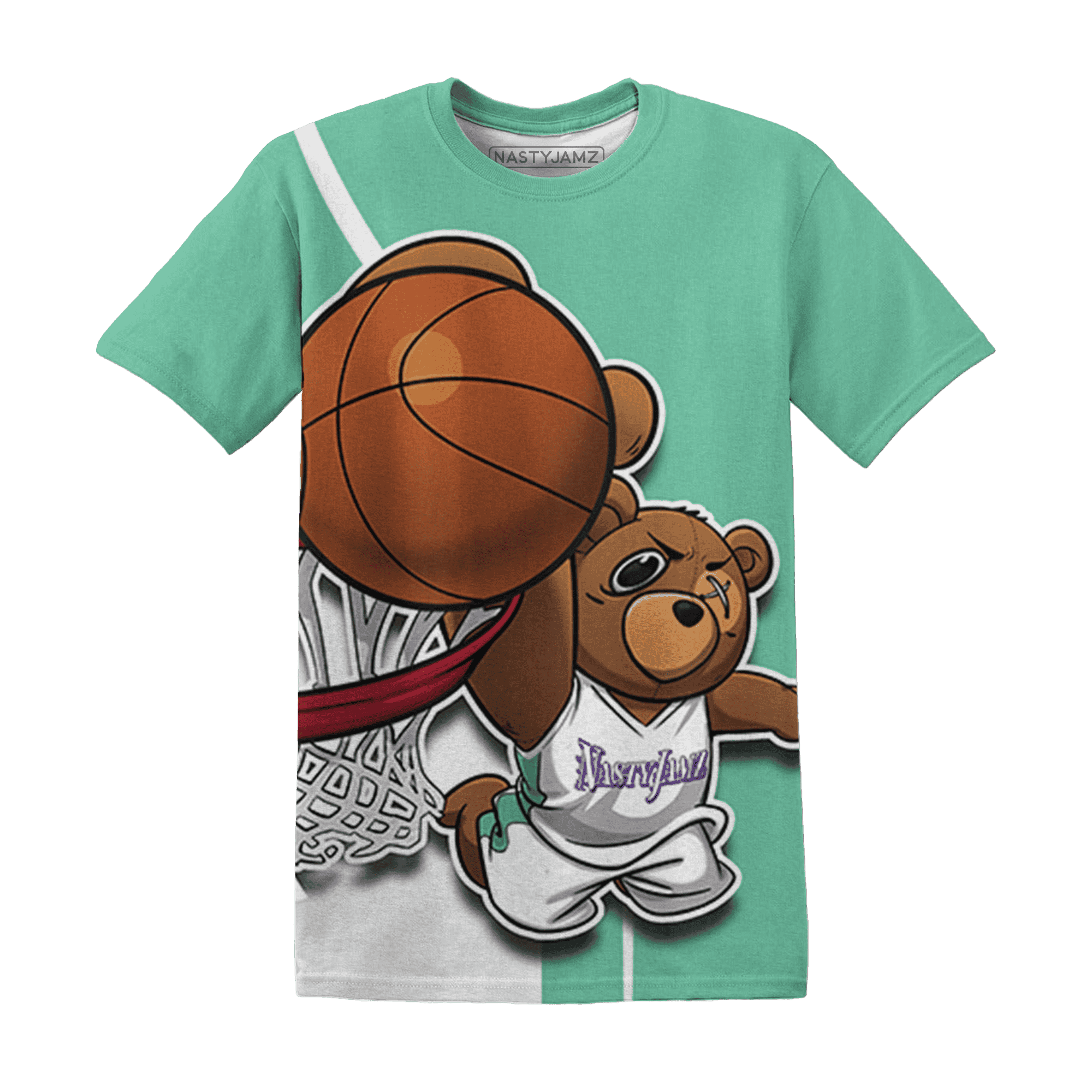 High OG Green Glow 1s T Shirt Match BER Dunk - NastyJamz