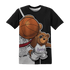 Retro High OG Black White 1s T Shirt Match BER Dunk - NastyJamz