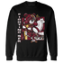 High White Team Red 1s Sweatshirt Match BER Fighting Boxing - NastyJamz