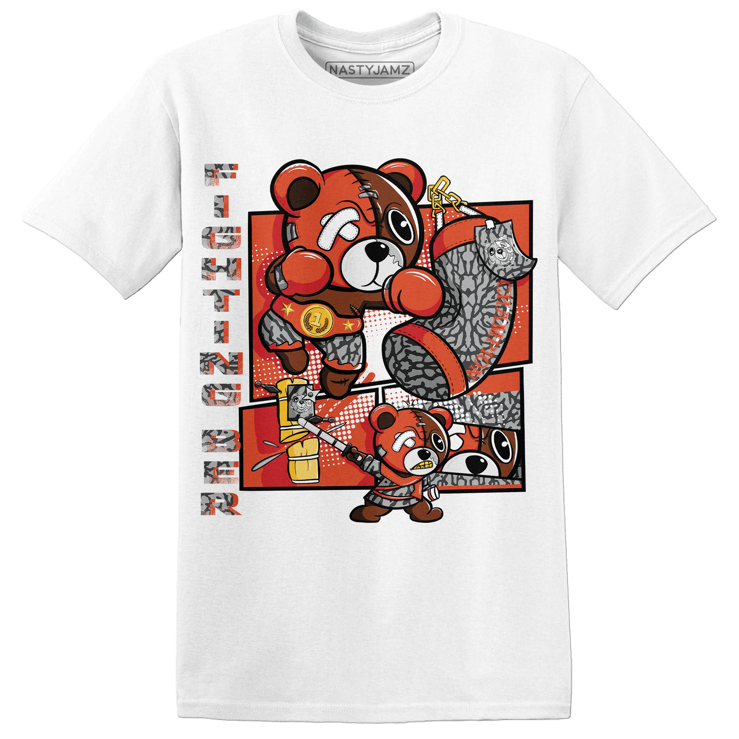 Georgia Peach 3s T Shirt Match BER Fighting Boxing - NastyJamz