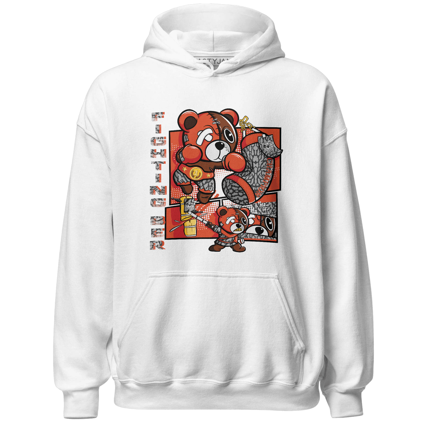 Georgia Peach 3s Hoodie Match BER Fighting Boxing - NastyJamz