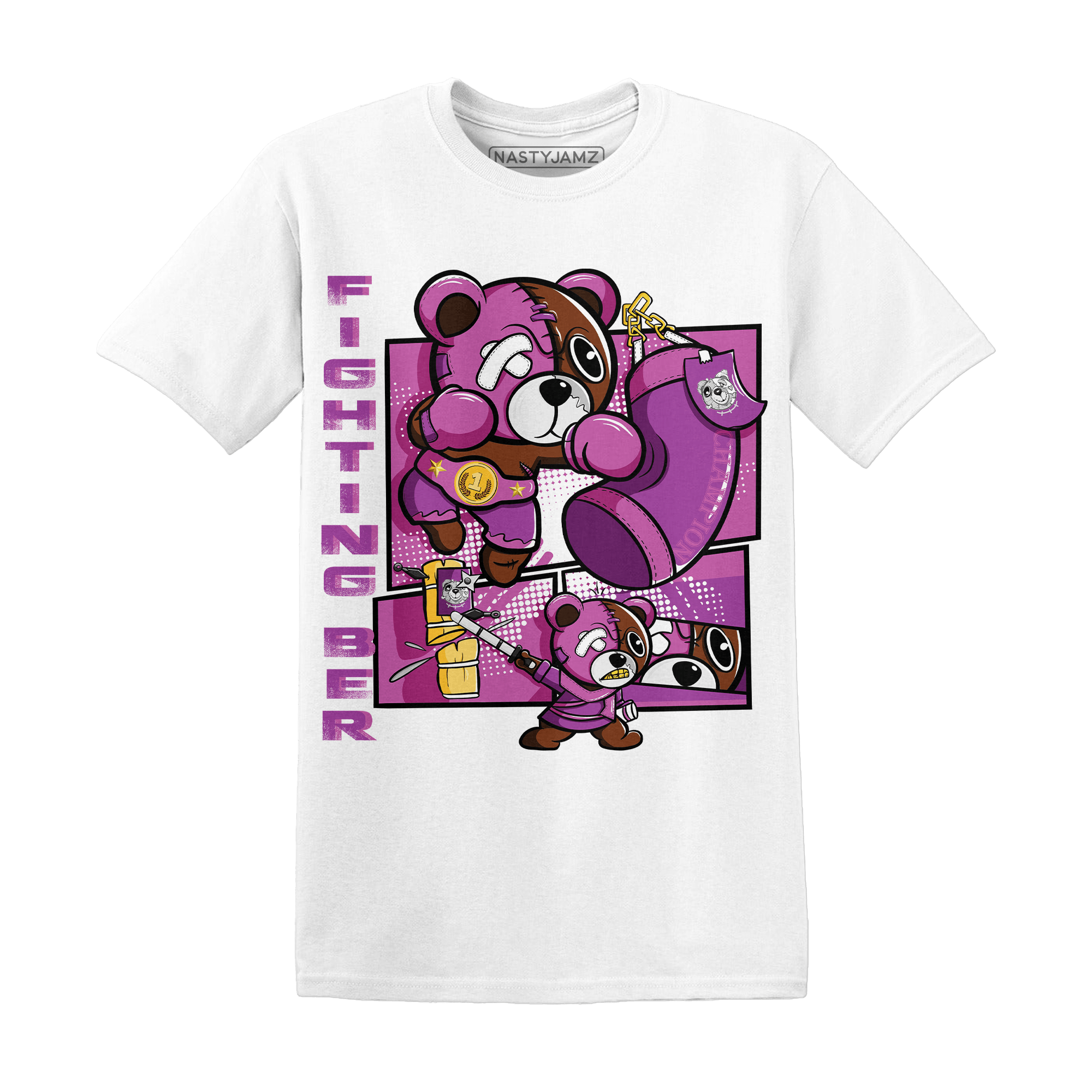 GS Hyper Violet 4s T Shirt Match BER Fighting Boxing - NastyJamz