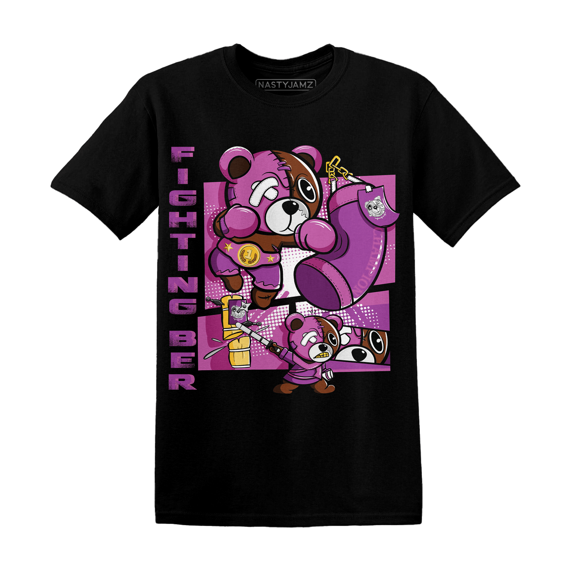 GS Hyper Violet 4s T Shirt Match BER Fighting Boxing - NastyJamz