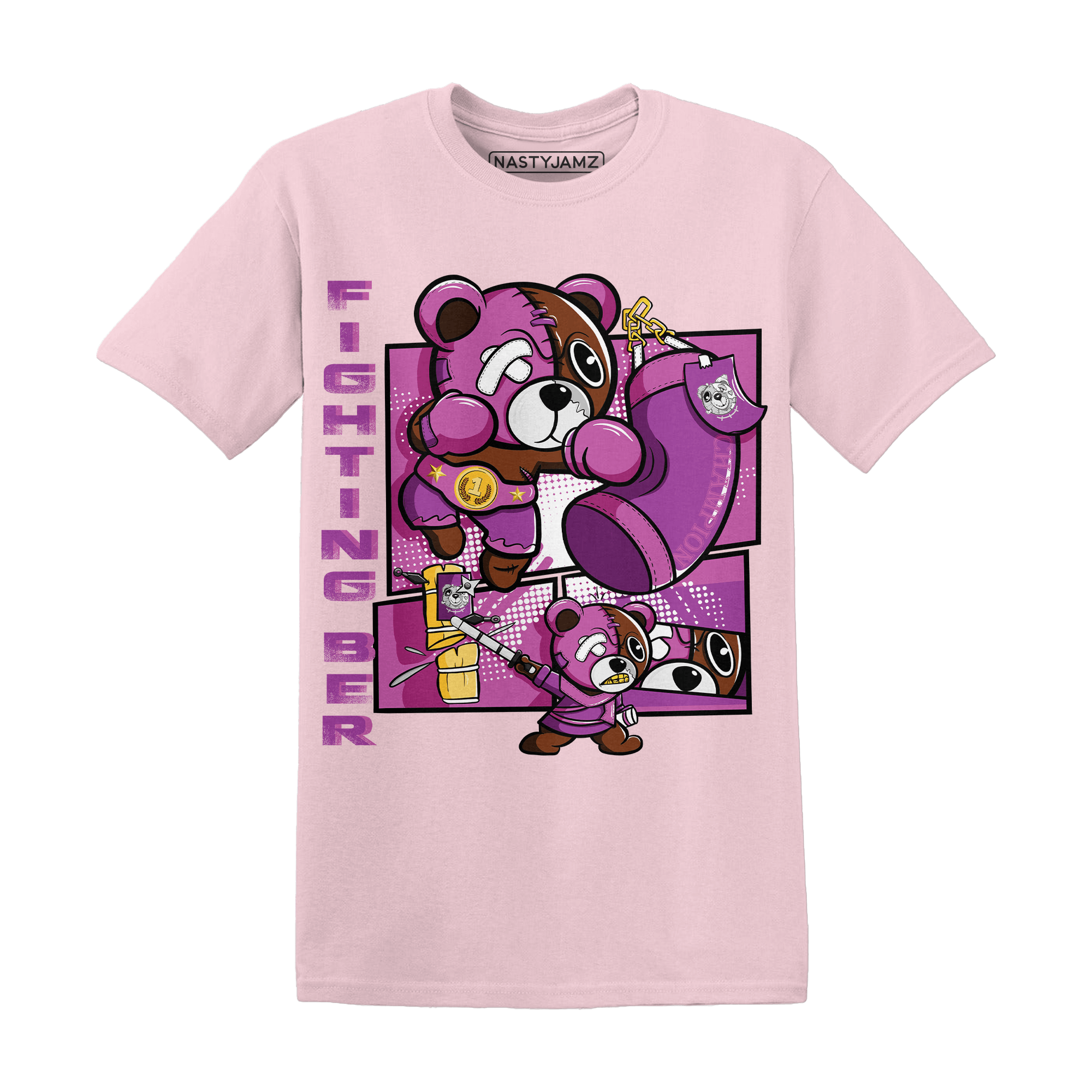 GS Hyper Violet 4s T Shirt Match BER Fighting Boxing - NastyJamz