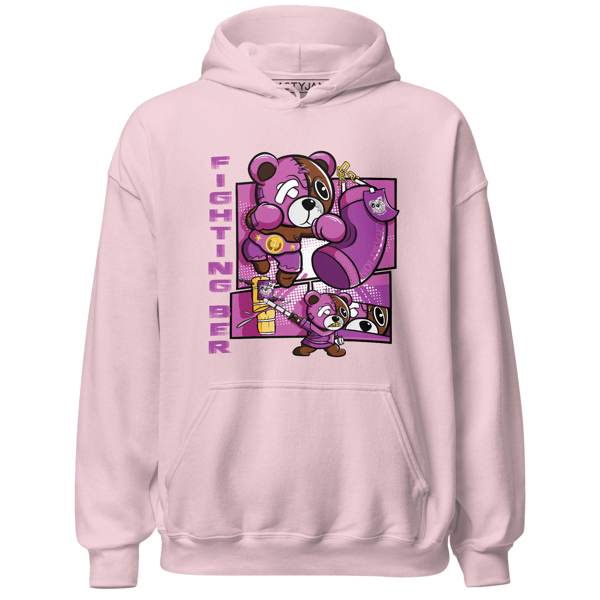 GS Hyper Violet 4s Hoodie Match BER Fighting Boxing - NastyJamz