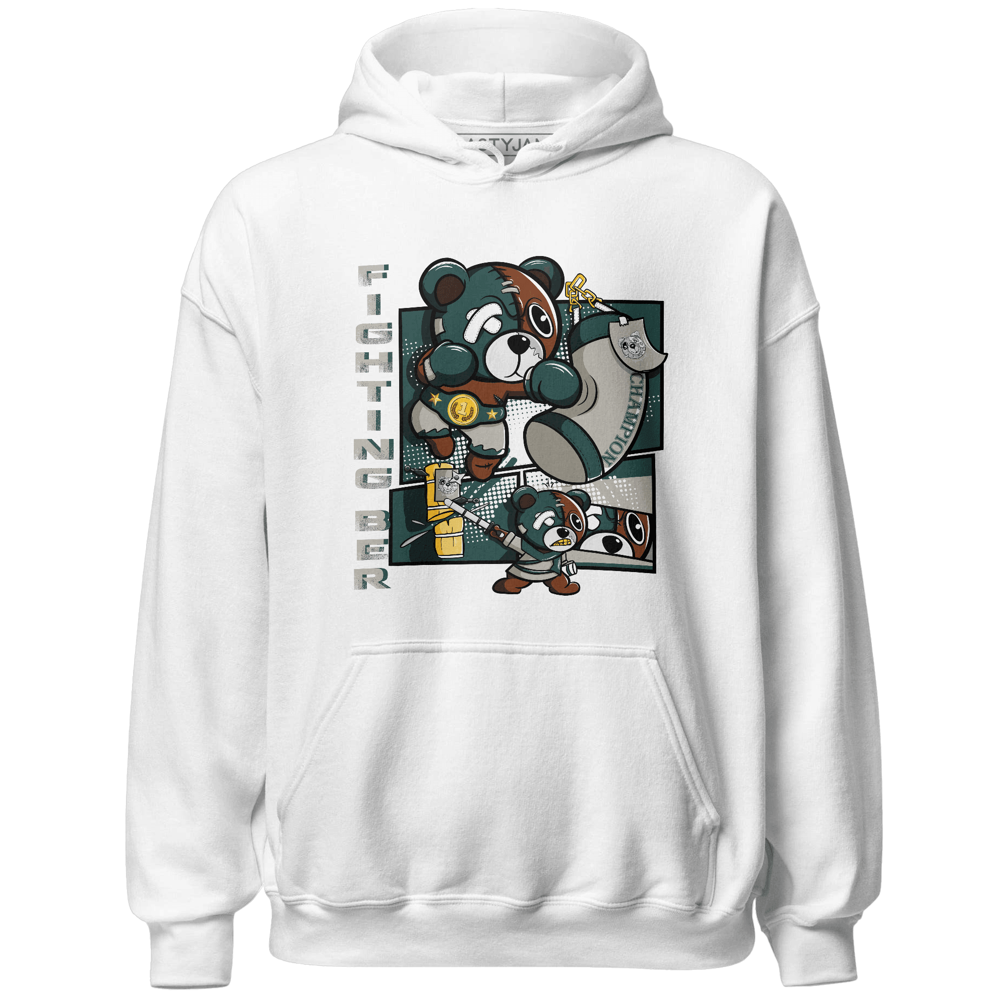 Oxidized Green 4s Hoodie Match BER Fighting Boxing - NastyJamz
