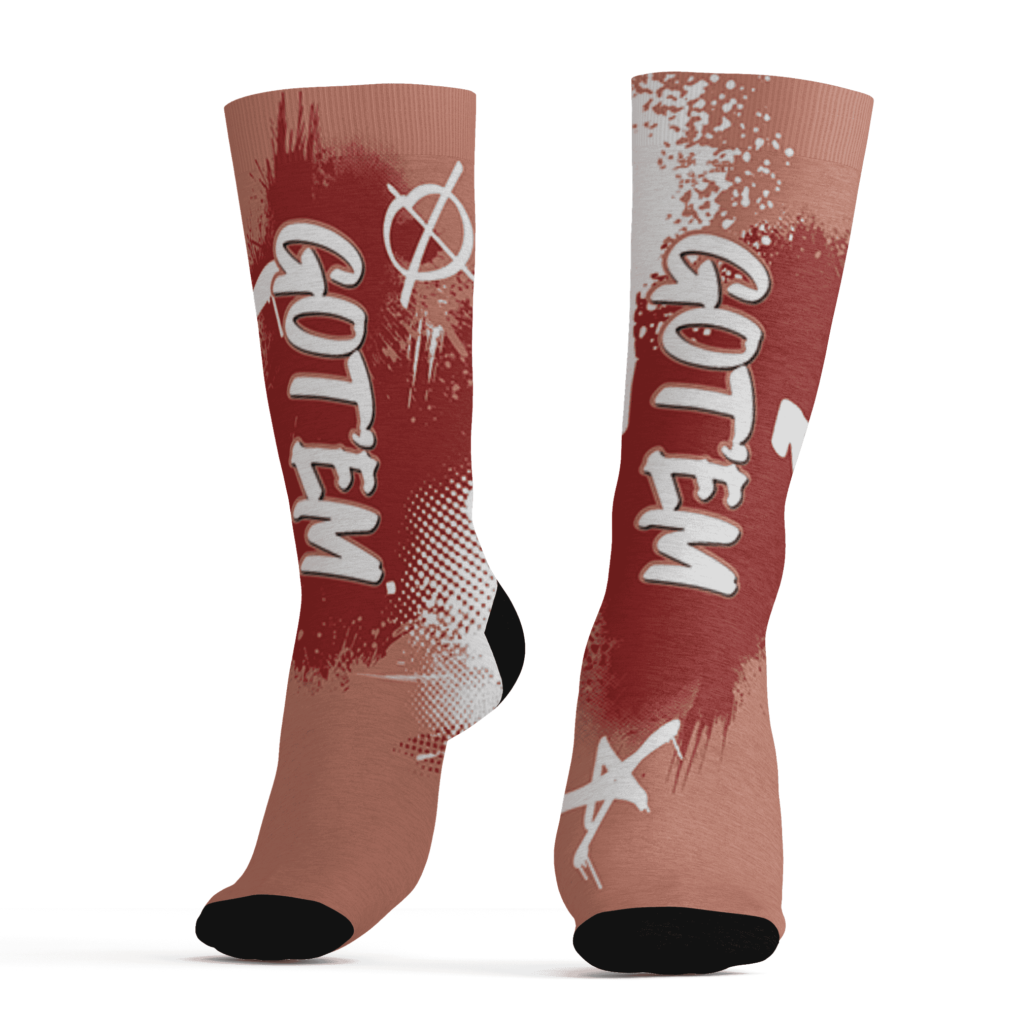 Dune Red 13s Socks Match BER GOTEM 3D All-Over Print - NastyJamz
