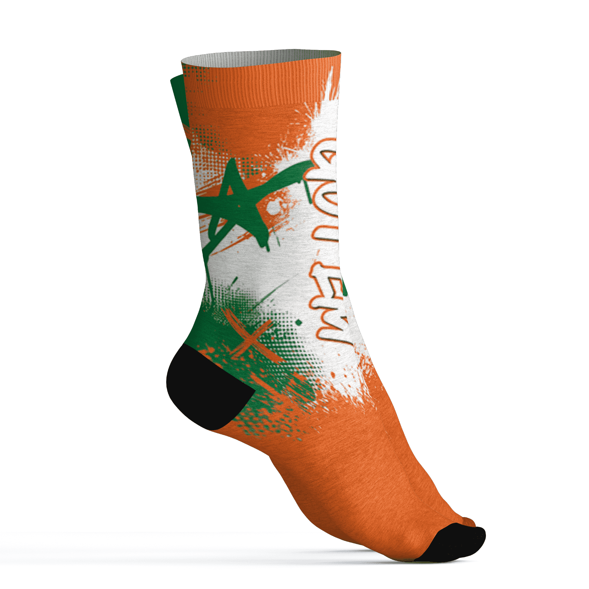 AJ 5 MAM Hurricanes Socks Match BER GOTEM 3D All-Over Print - NastyJamz